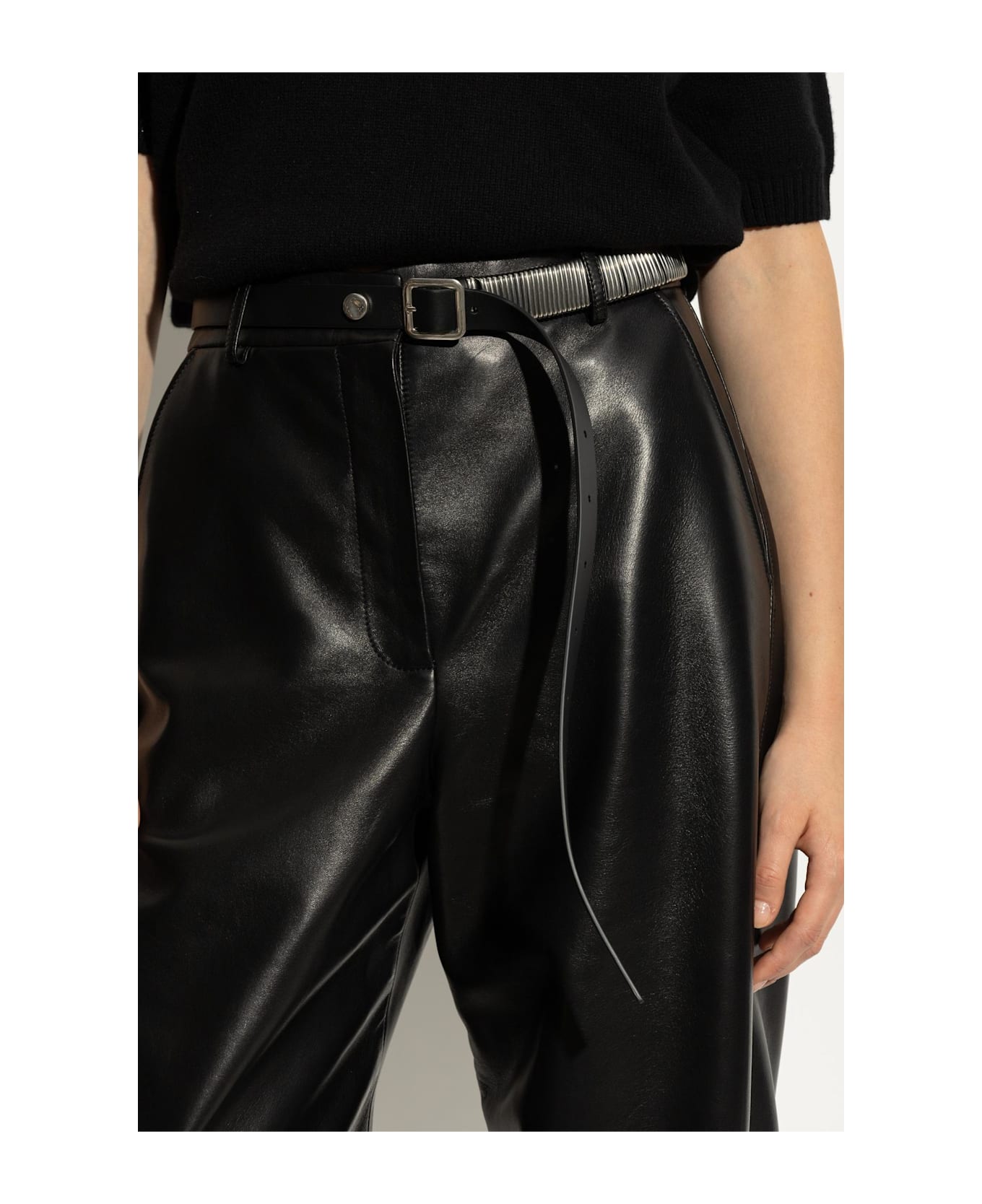 Jil Sander Leather Belt - Black