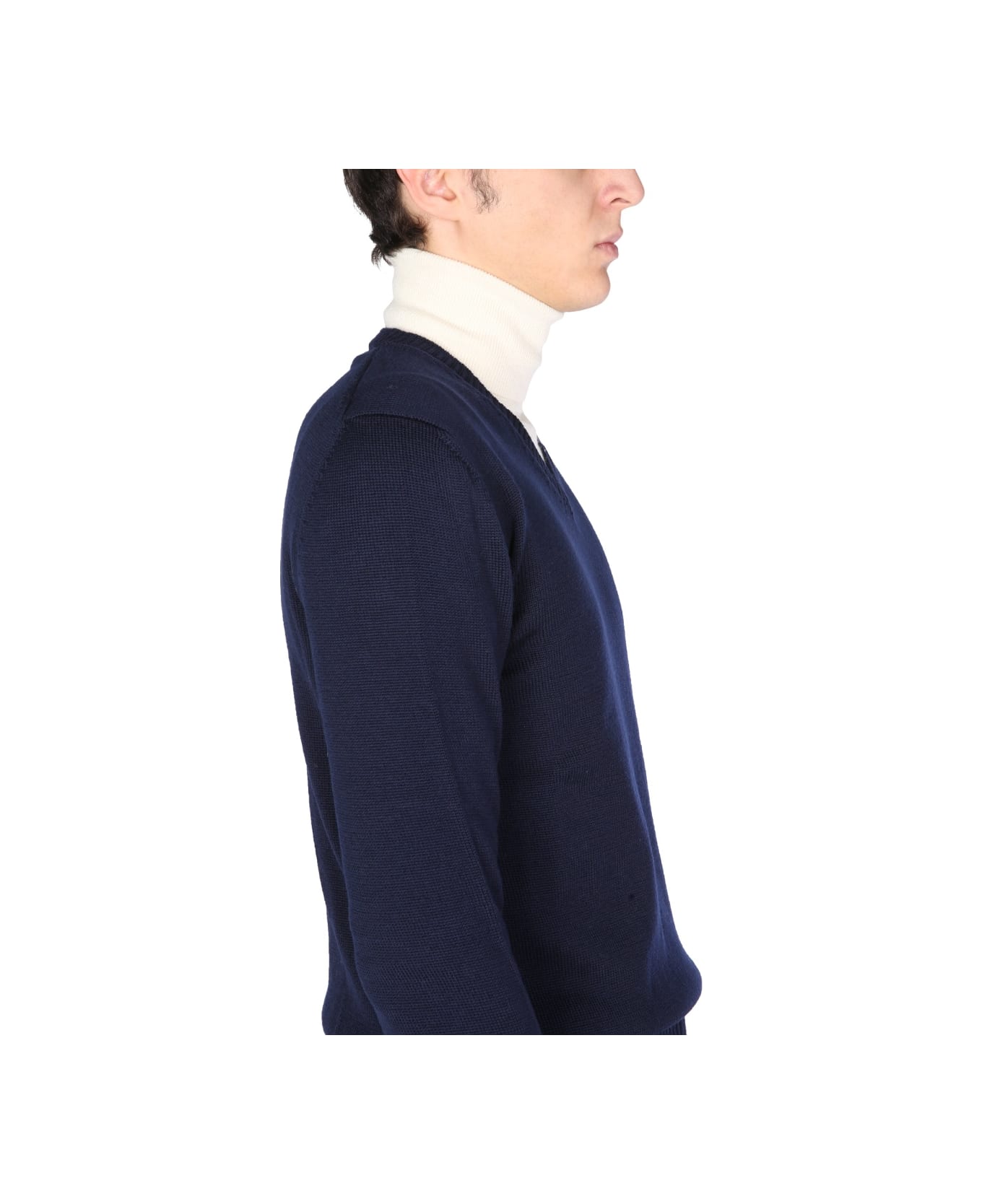 Ballantyne V-neck Sweater - BLACK