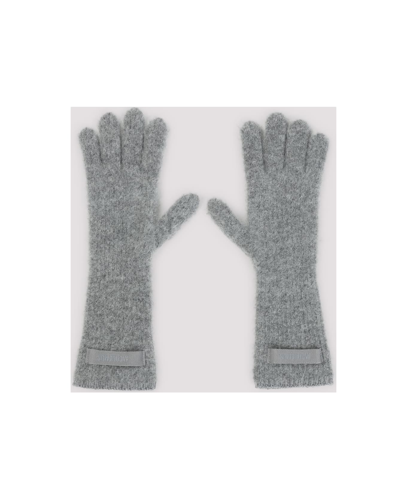 Jacquemus Les Grosgrain Gloves - Dark Grey