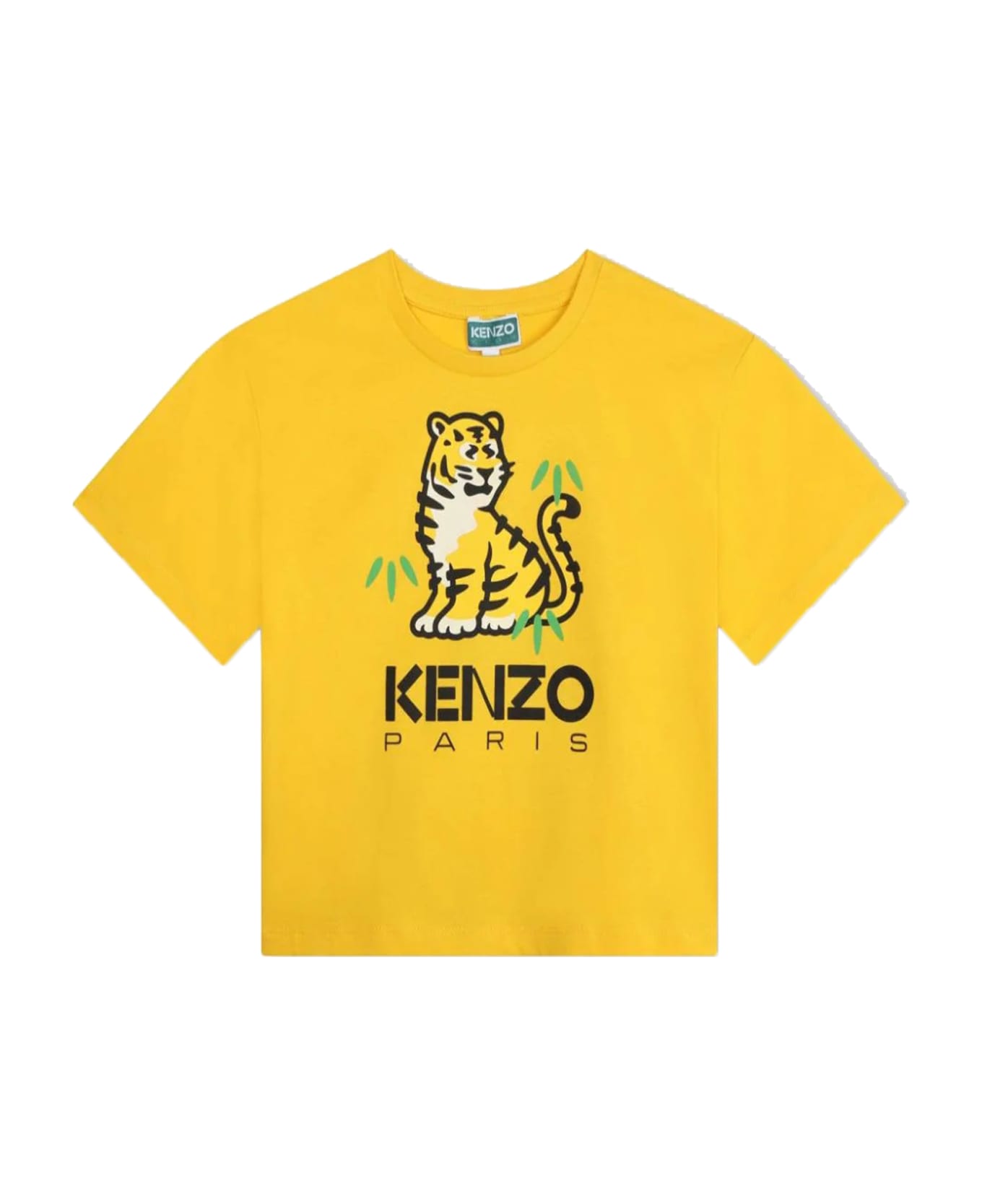 Kenzo Kids Cotton T-shirt - Yellow