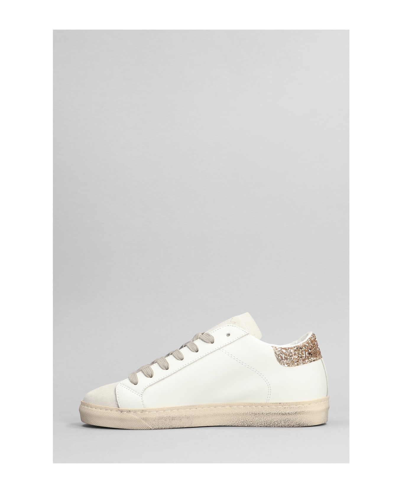 AMA-BRAND Sneakers In White Suede And Leather - white スニーカー
