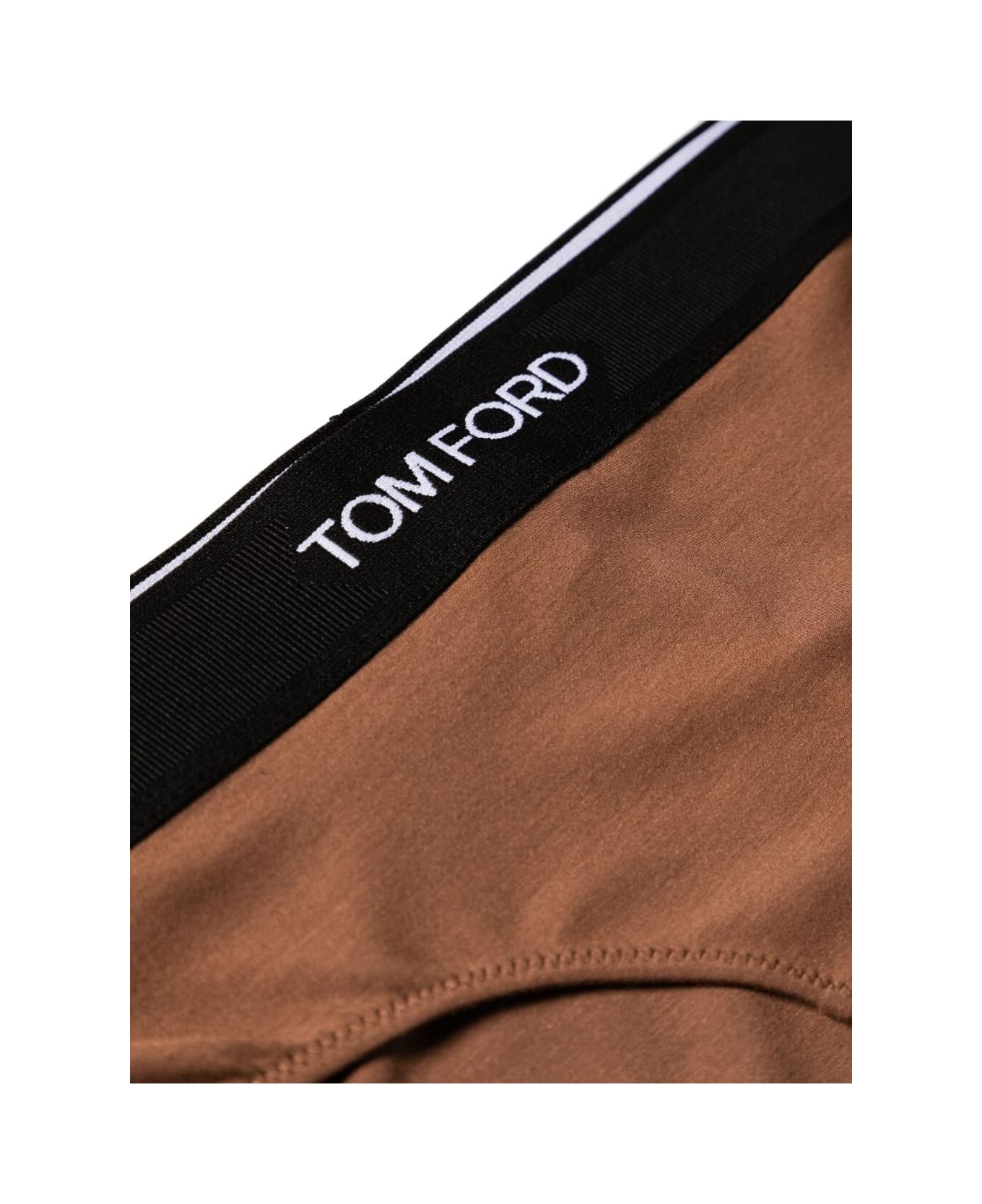 Tom Ford Modal Signature Boy Shorts - Cocoa Brown