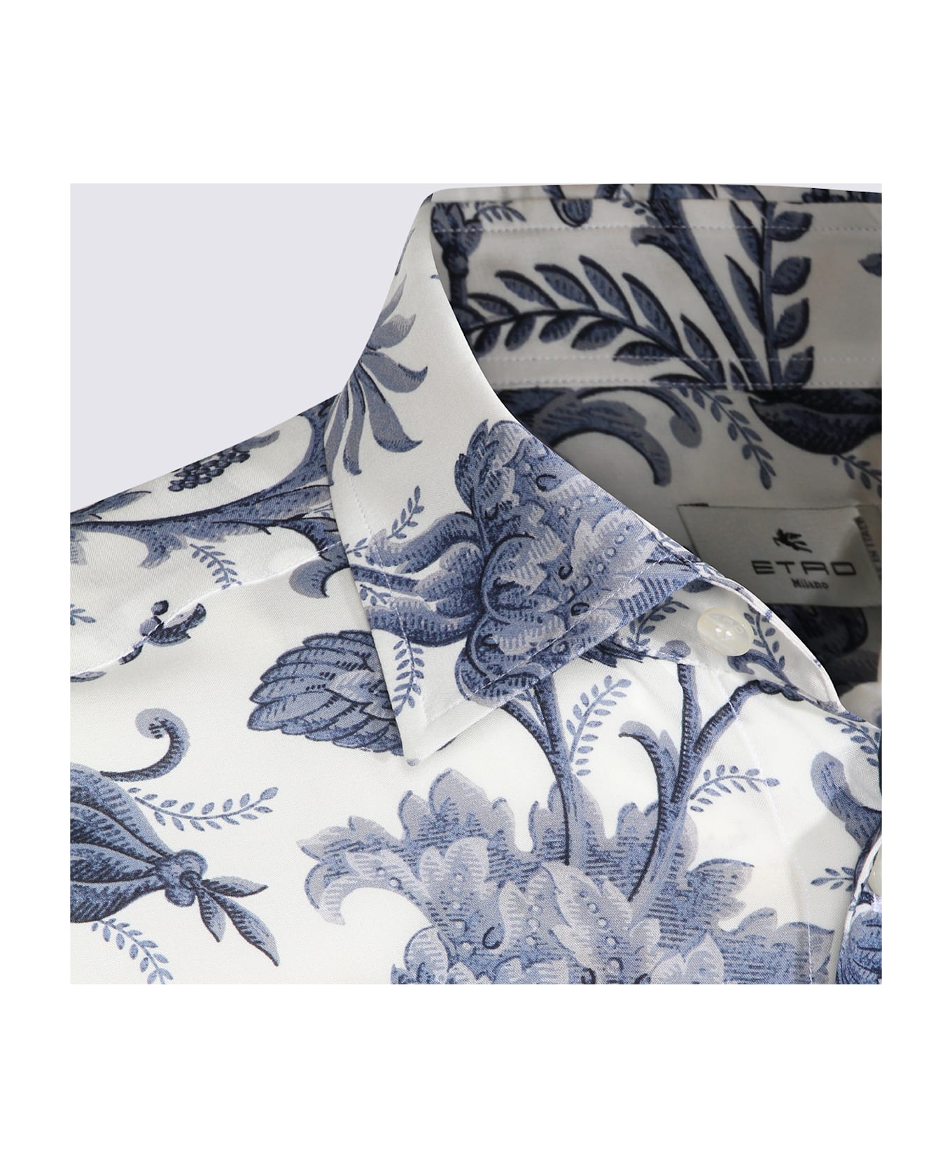 Etro White And Blue Shirt - White