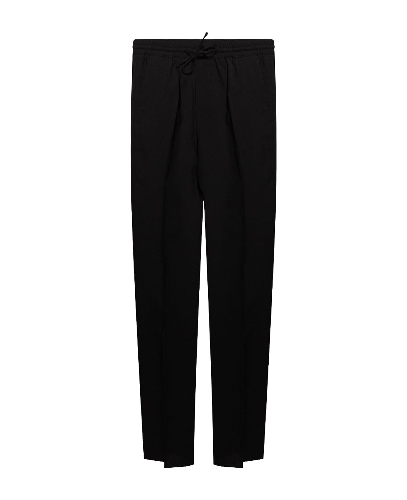Versace Pleat-front Trousers - Black