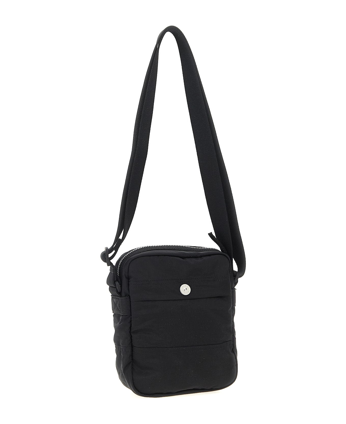 Stone Island Logo Patch Shoulder Strap - BLACK