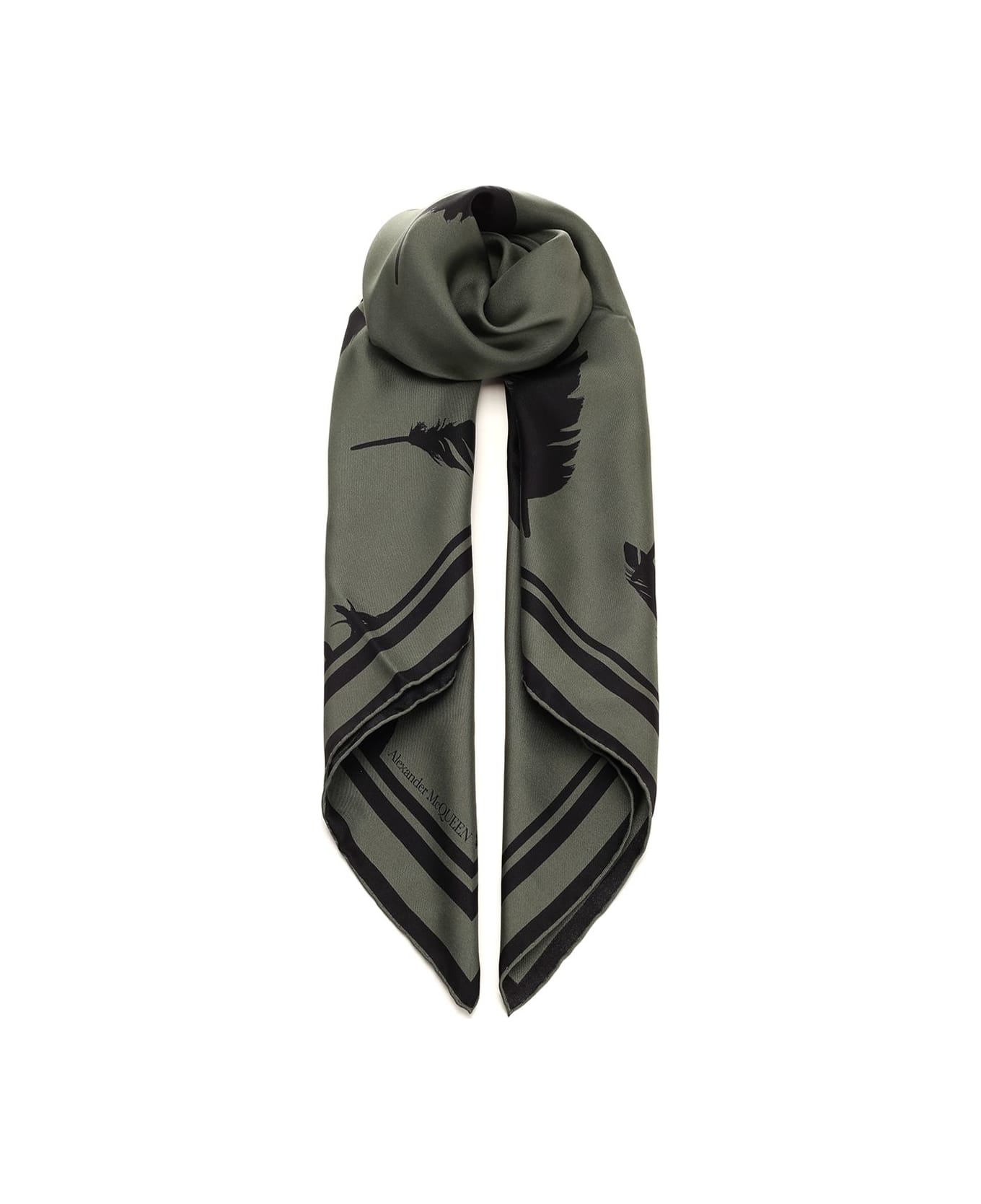 Alexander McQueen Silk Foulard - Black