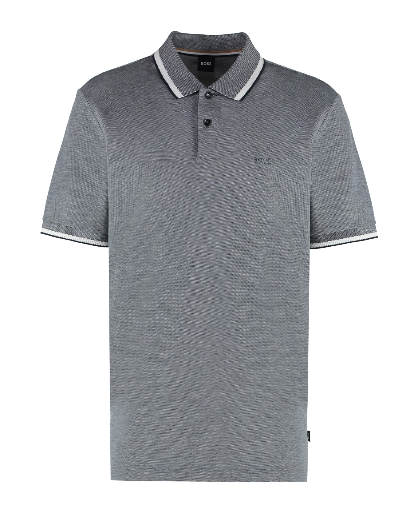 Hugo Boss Cotton-piqué Polo Shirt - grey