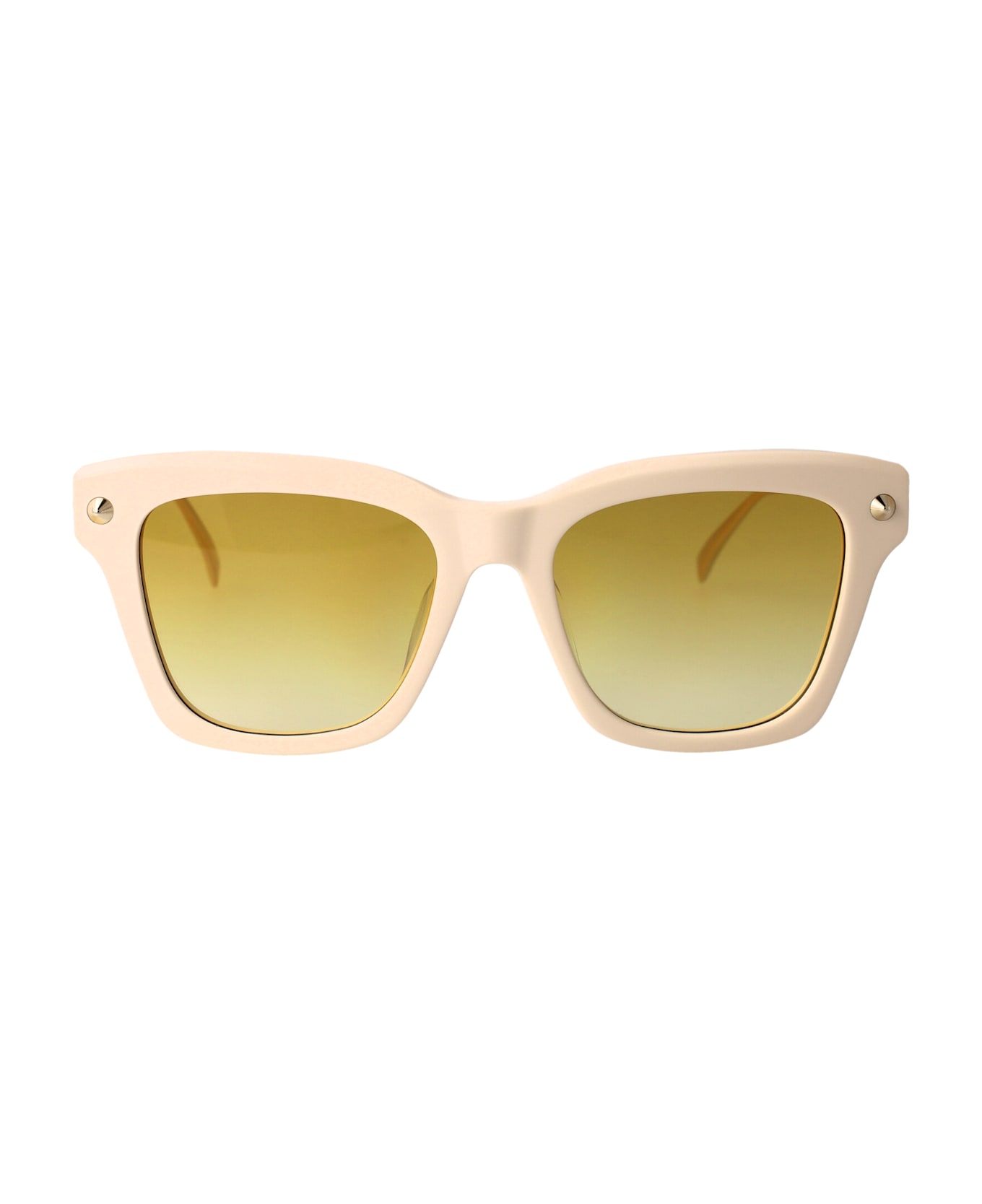 Alexander McQueen Eyewear Am0483s Sunglasses - IVORY-GOLD-YELLOW