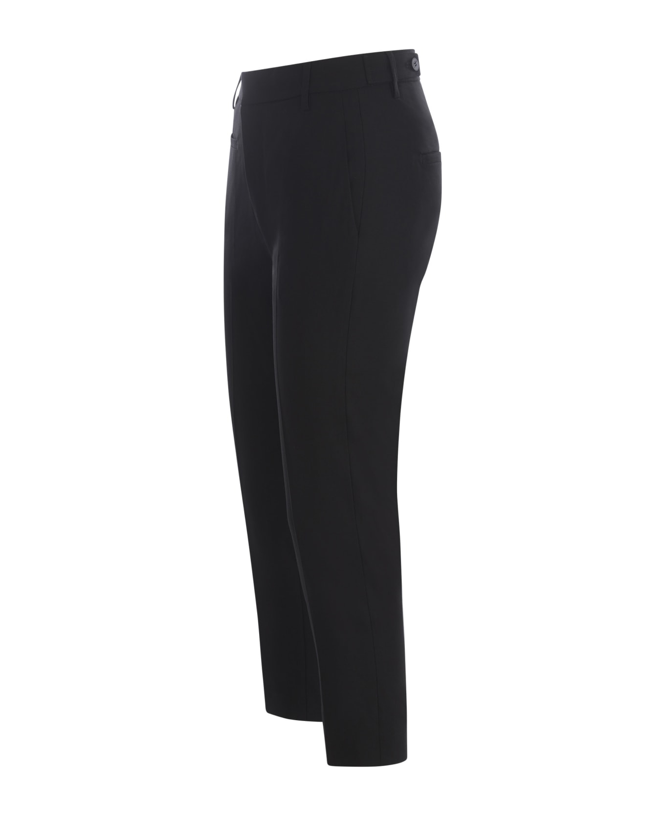 Dondup Trousers Dondup "ariel" In Stretch Wool - Nero