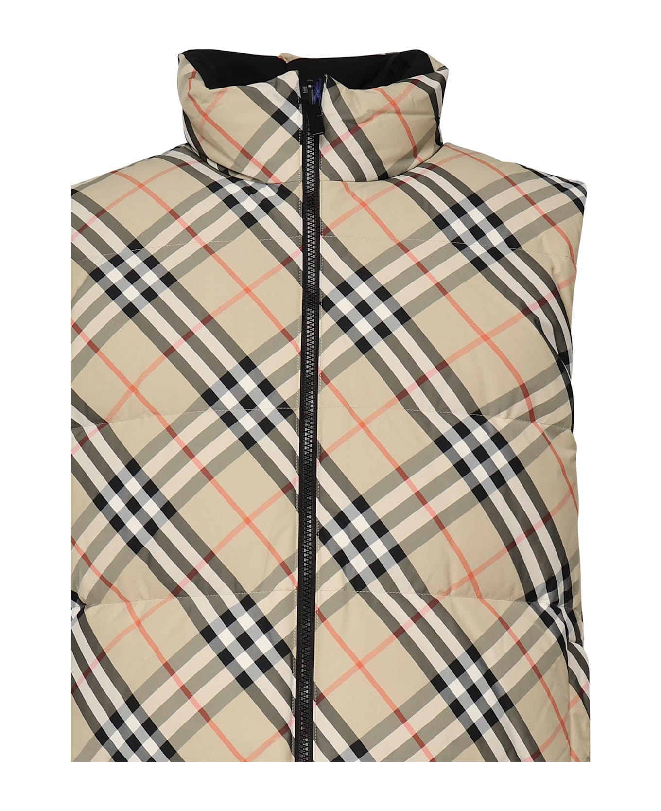 Burberry Printed Nylon Reversible Down Jacket - SANDIPCHECK