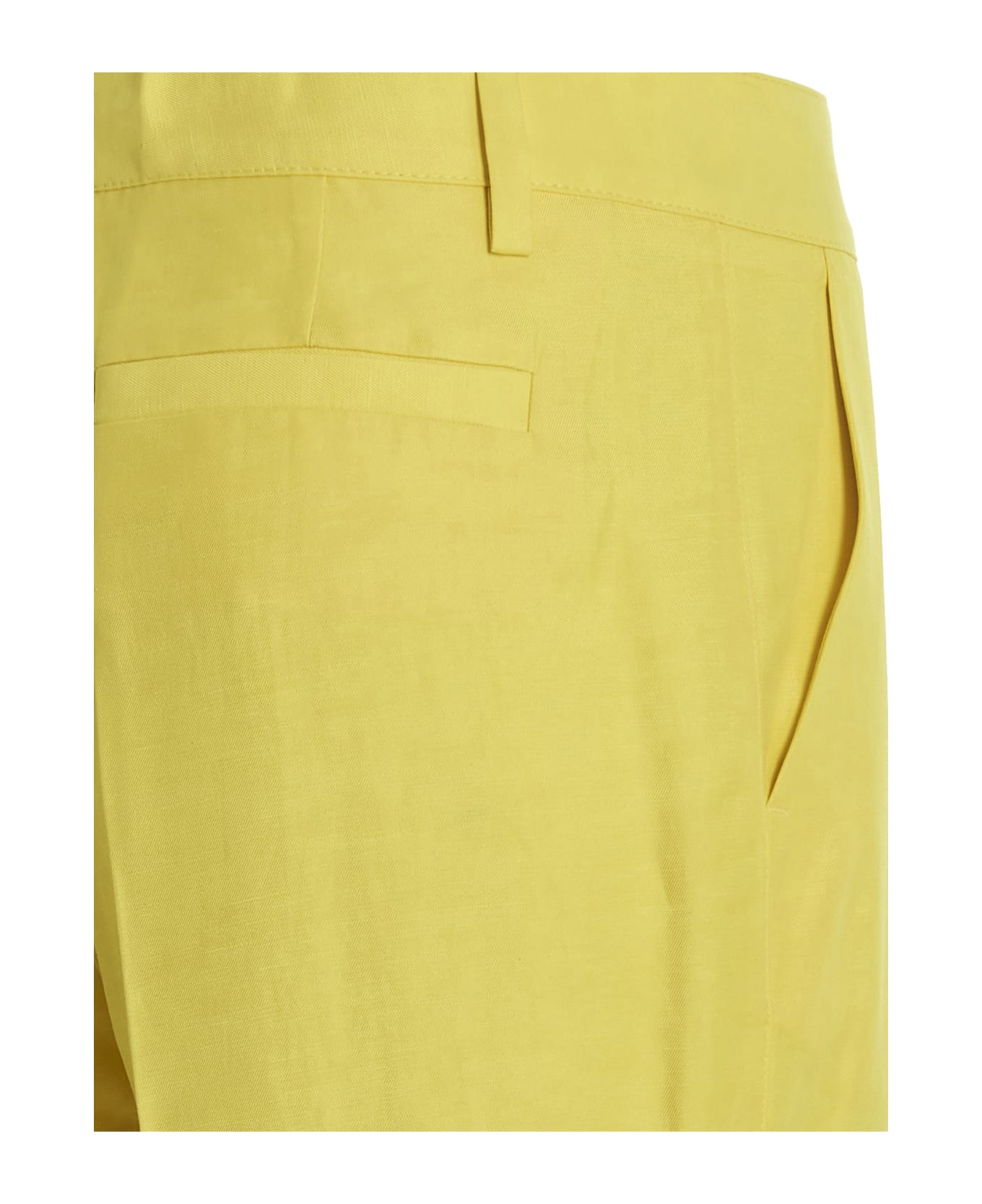 Parosh Linen Blend Pants - Yellow