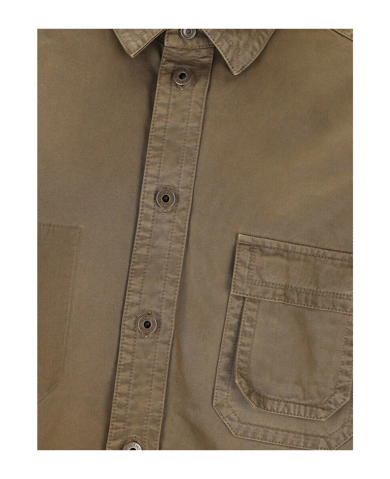 Loewe Pocket Overshirt - Khaki green