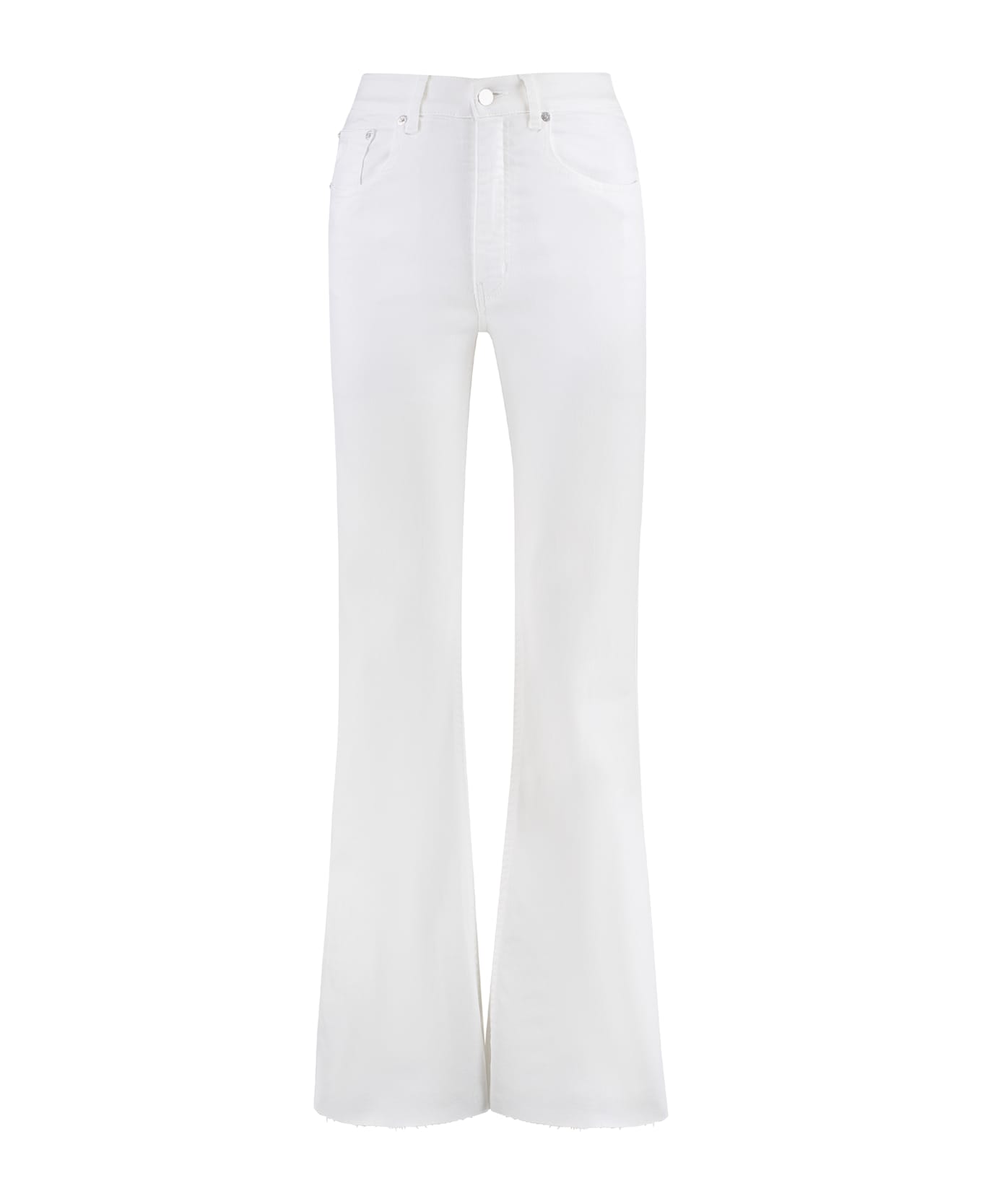 Lois Palas Edge High-rise Flared Jeans - White