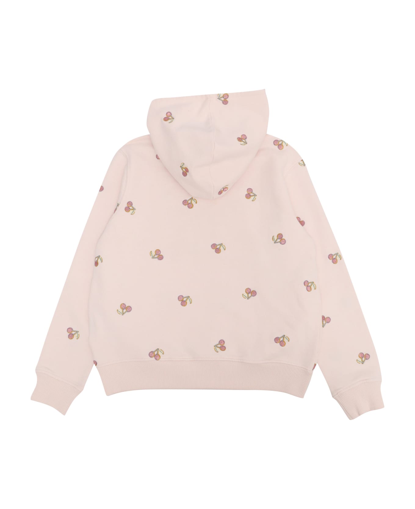 Bonpoint Cherry Pattern Girl's Sweatshirt - PINK ニットウェア＆スウェットシャツ