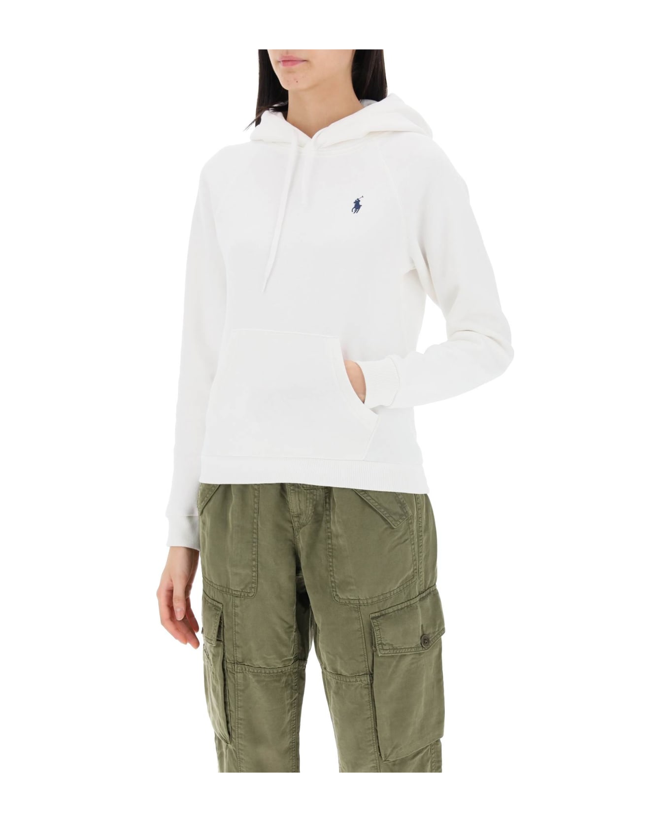 Polo Ralph Lauren Raglan Hoodie - WHITE (White)