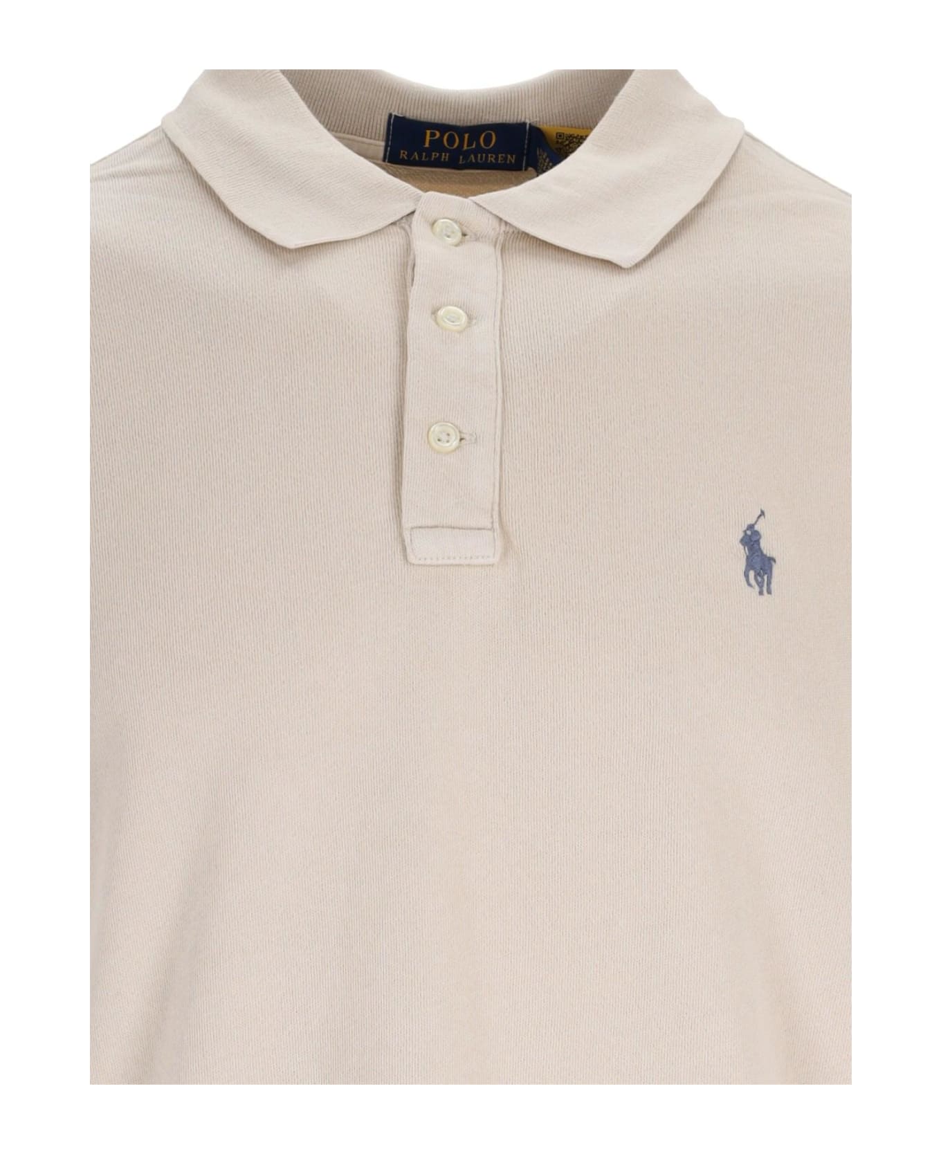 Ralph Lauren Logo Polo Shirt - NEUTRALS