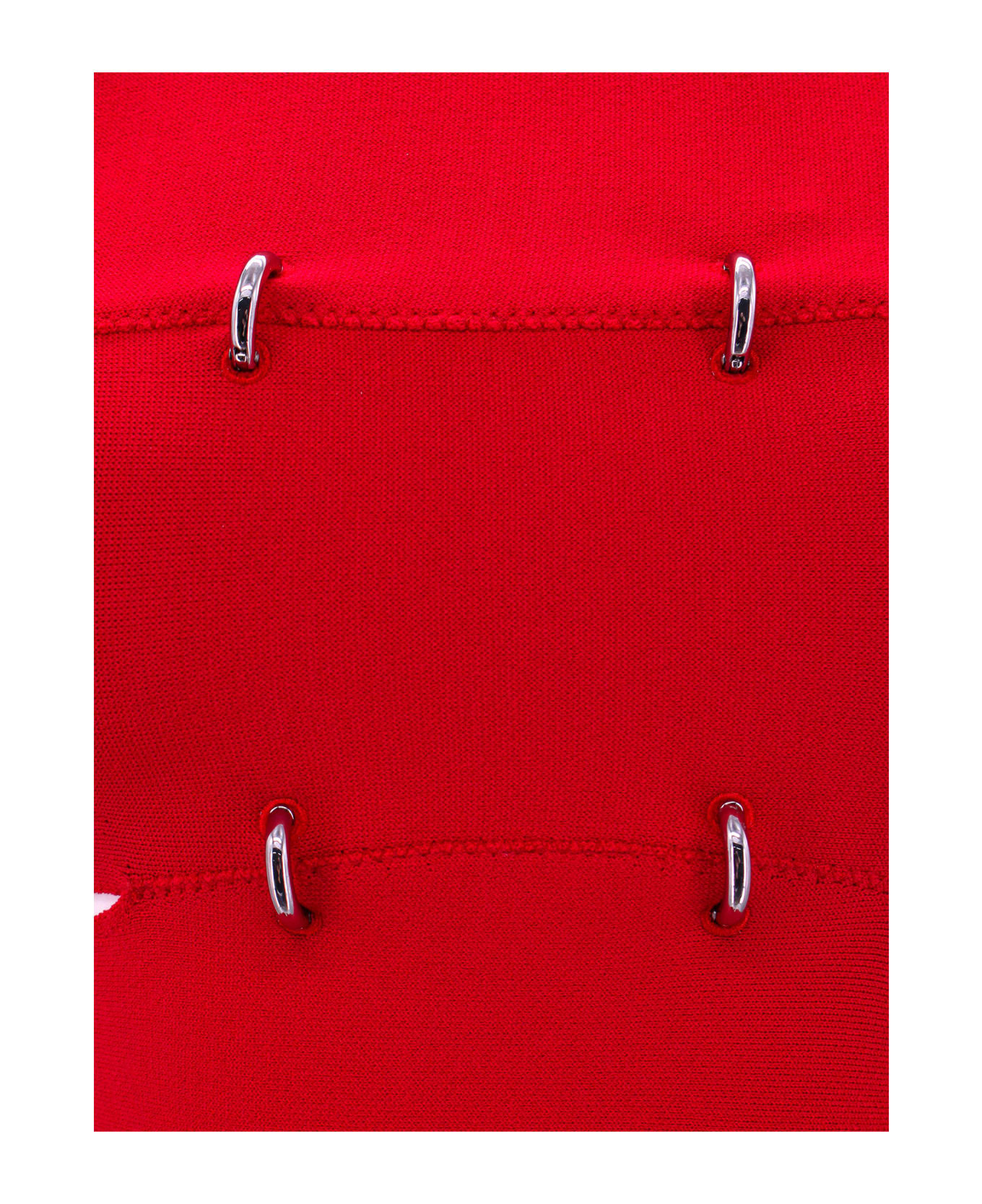 Alexander McQueen Off-shoulder Slashed Dress - Red
