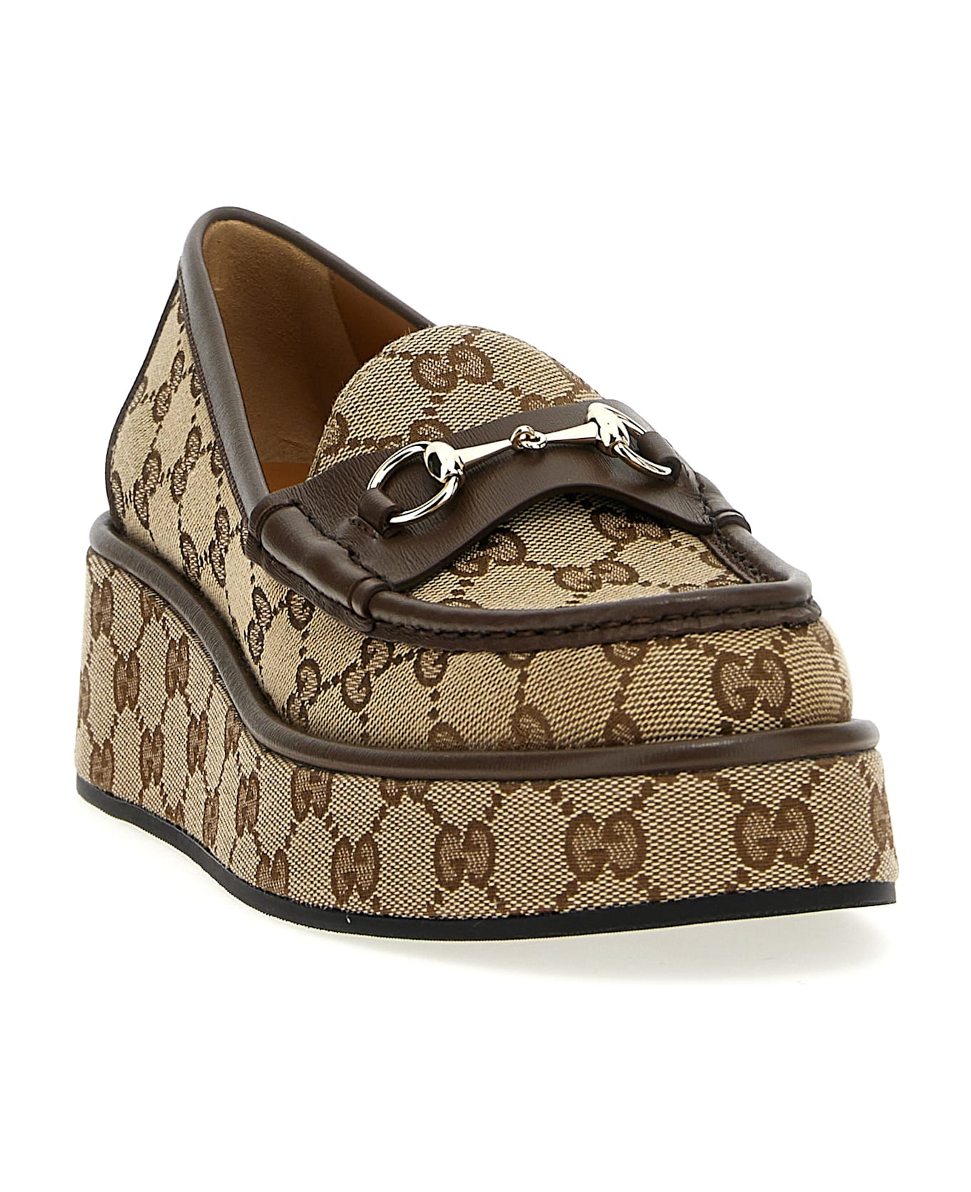 Gucci 'original Gg' Loafers - Beige-ebony/new Acer