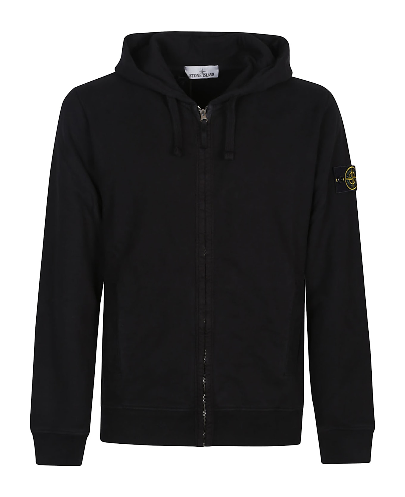 Stone Island Full Zip Sweatshirt - Black