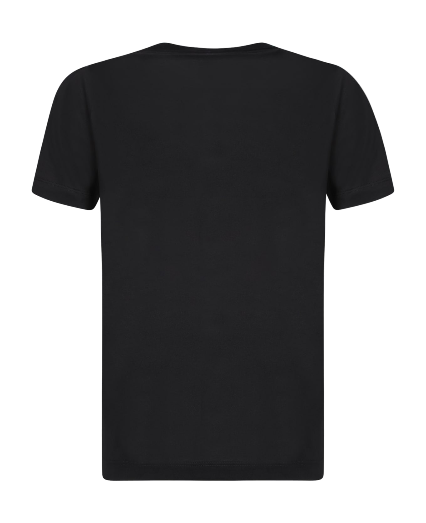 Moncler Black Cotton T-shirt - Black