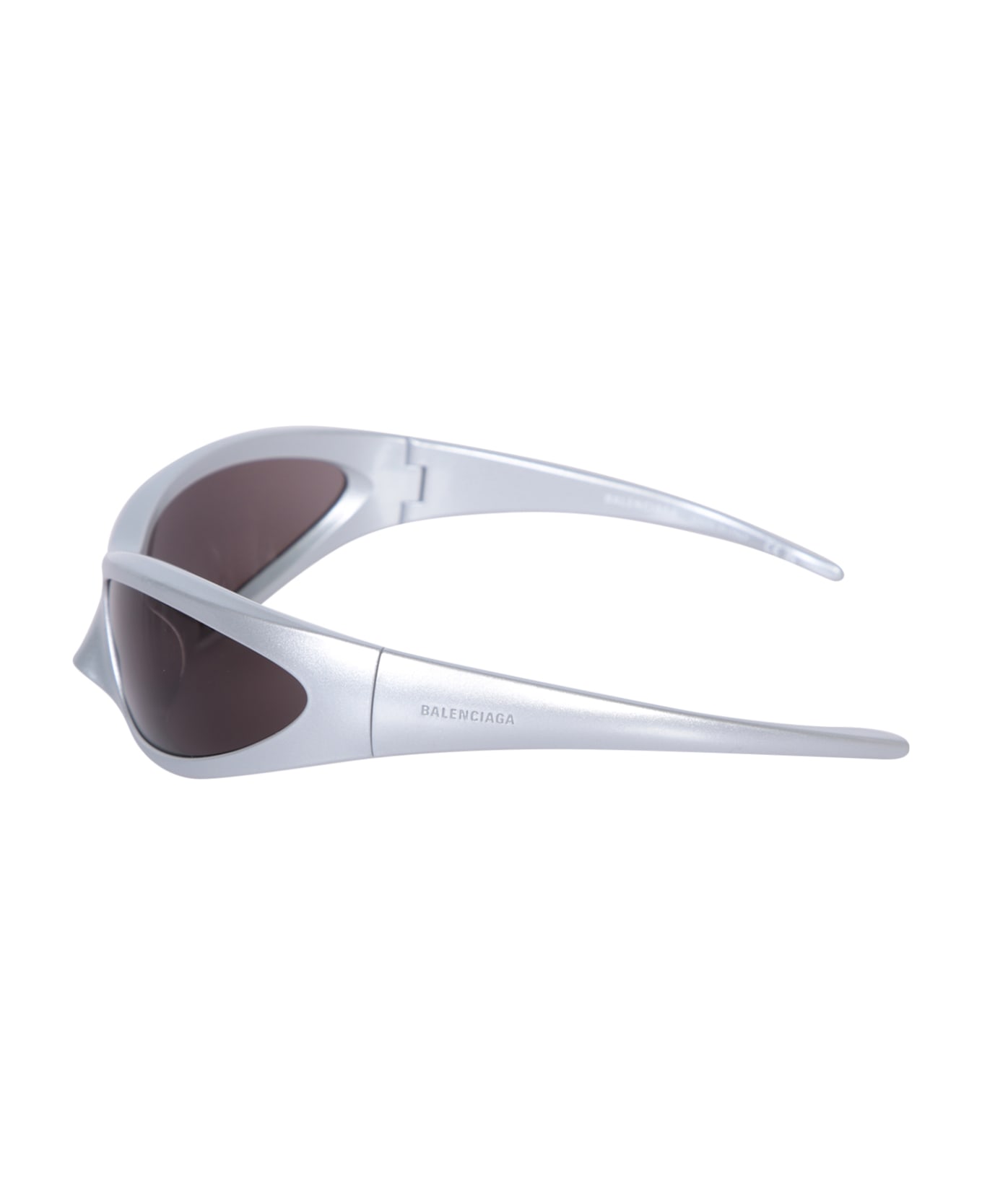 Balenciaga Skin Cat Silver Sunglasses - Metallic