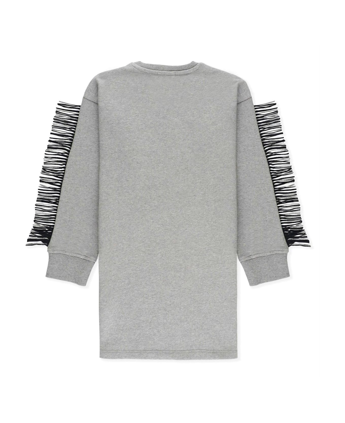 Stella McCartney Fringed Star Crewneck Sweatshirt - Grigio