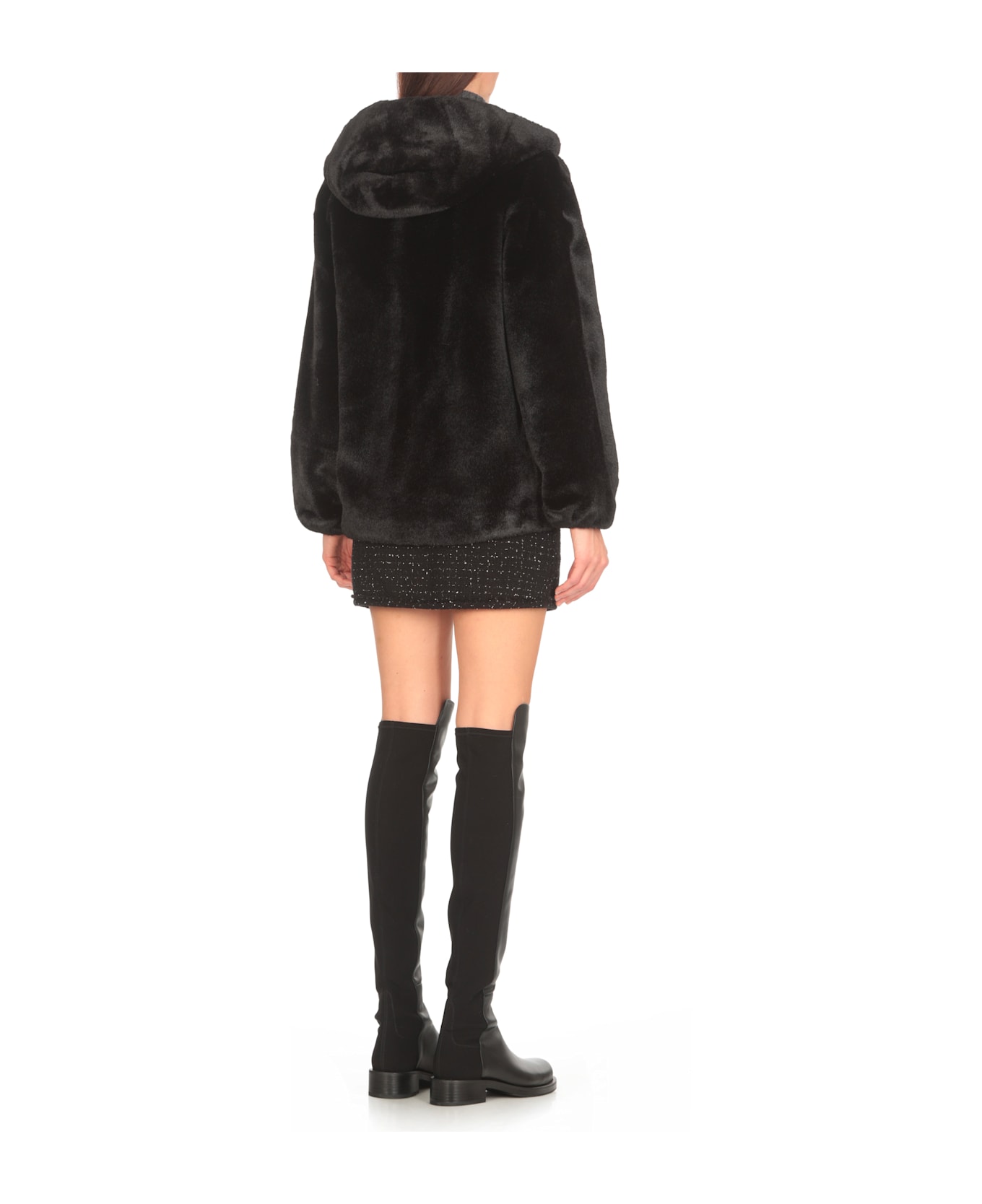 Betta Corradi Faux Fur Jacket - Black