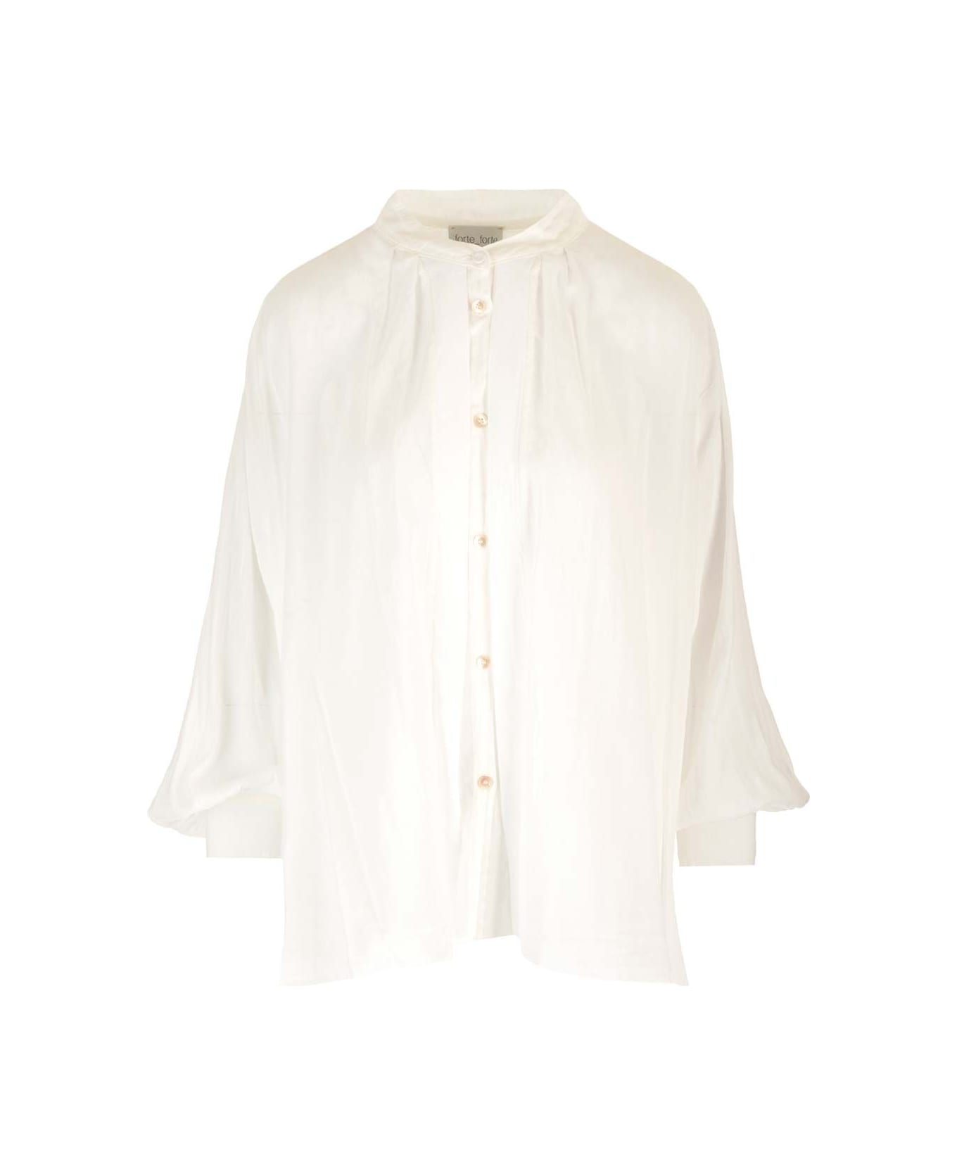 Forte_Forte Voile Bohemian-style Shirt - White