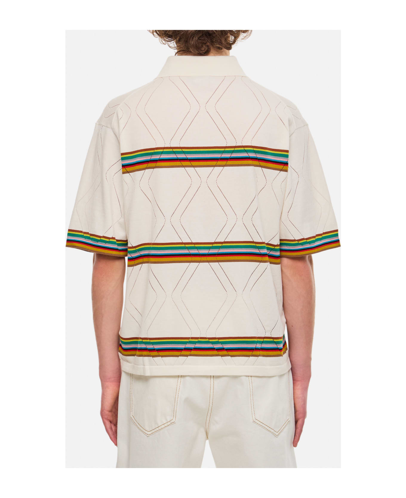 Paul Smith Knitted Ss Shirt - White