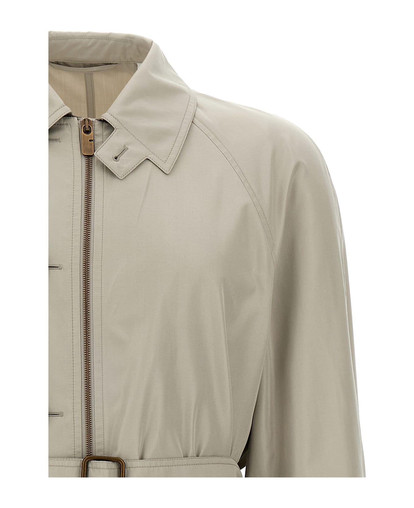 Burberry Car Coat Silk - Gray