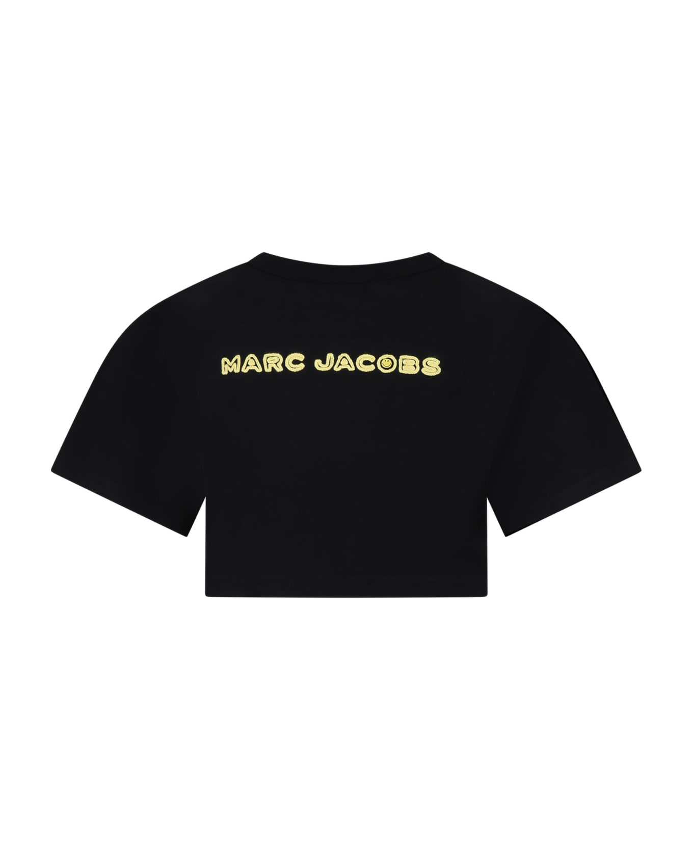 Marc Jacobs Black T-shirt For Girl With Smiley And Logo - Black Tシャツ＆ポロシャツ