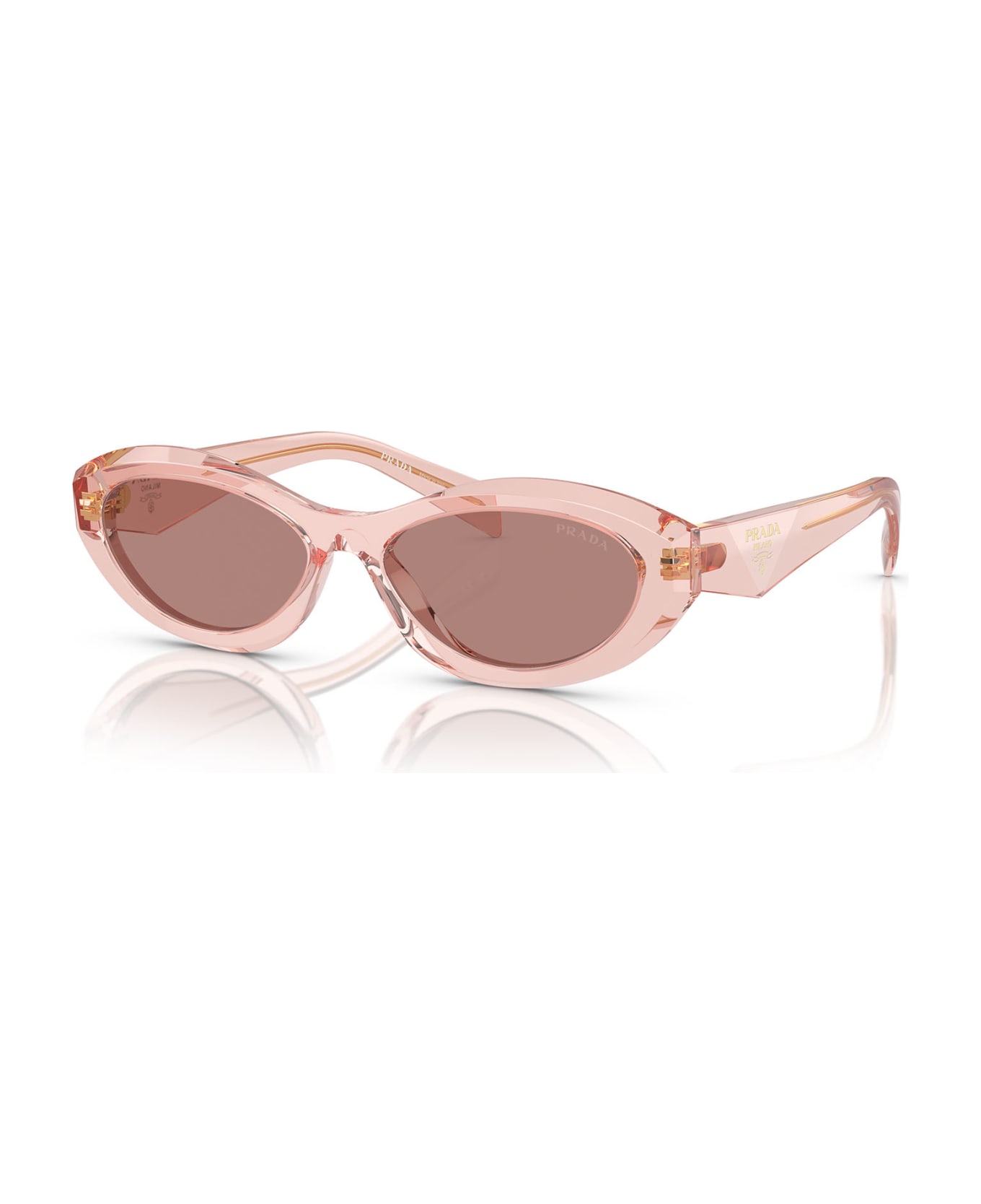 Prada Eyewear Pr 26zs Transparent Peach Sunglasses - Transparent Peach