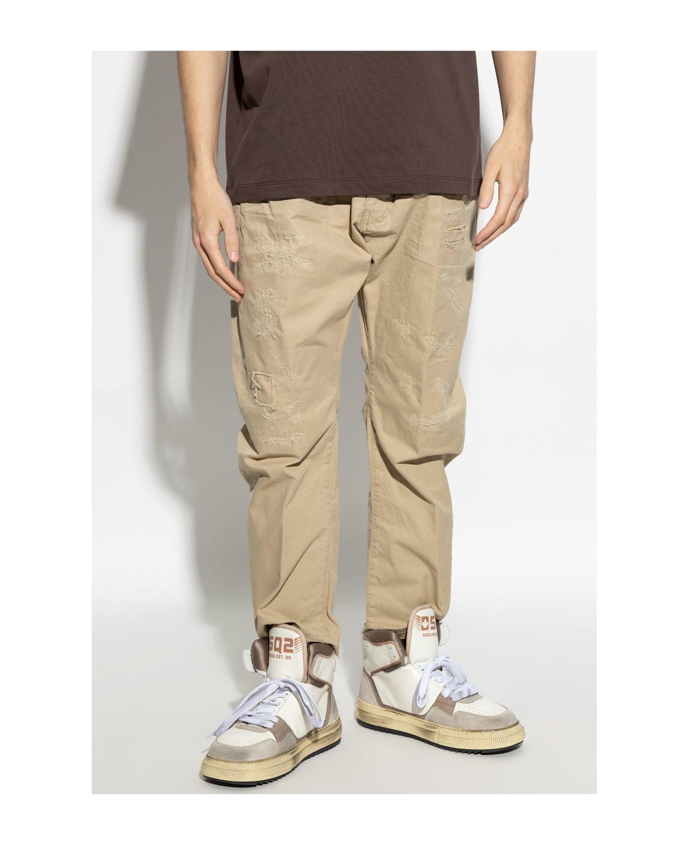 Dsquared2 Distressed Elastic Waist Trousers - C