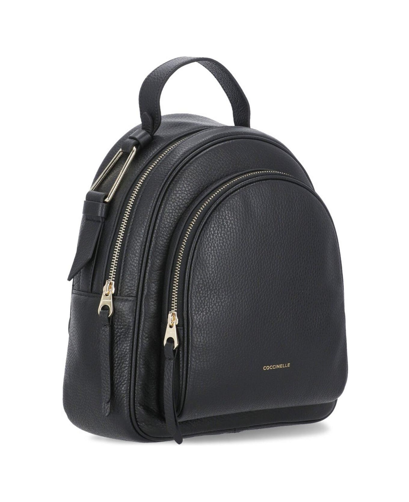 Coccinelle Malory Zipped Medium Backpack - Noir