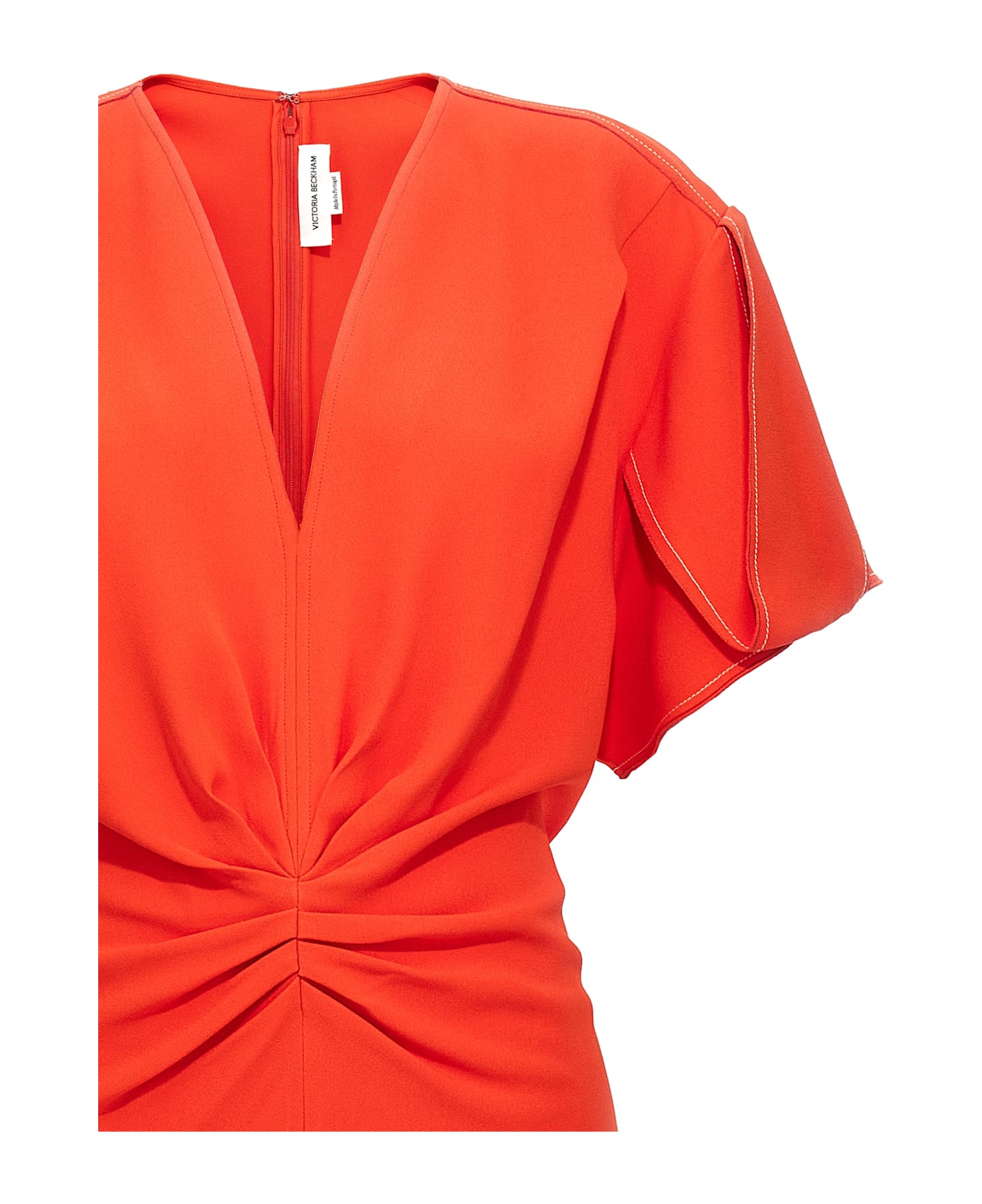 Victoria Beckham 
gathered Waist Midi
 Dress