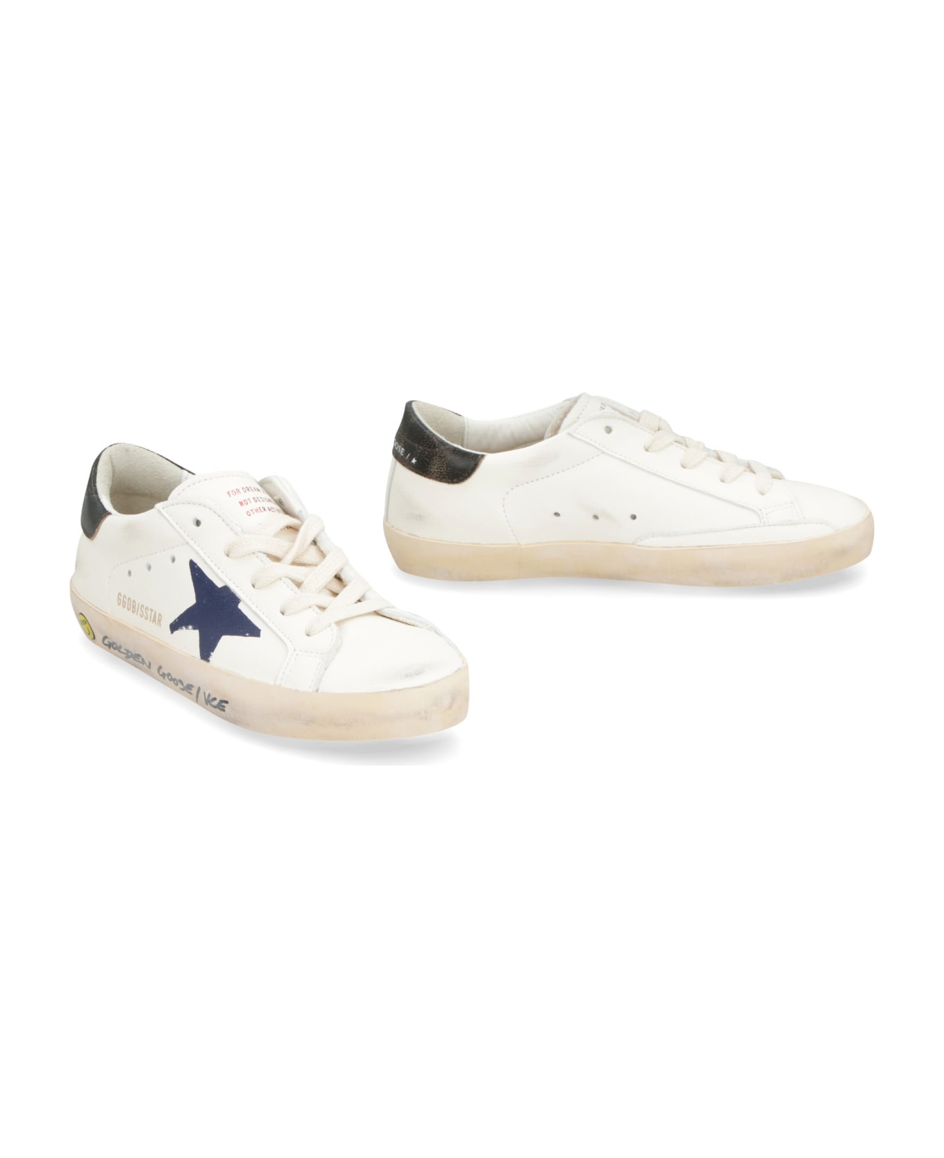 Golden Goose Super-star Leather Low-top Sneakers - White シューズ