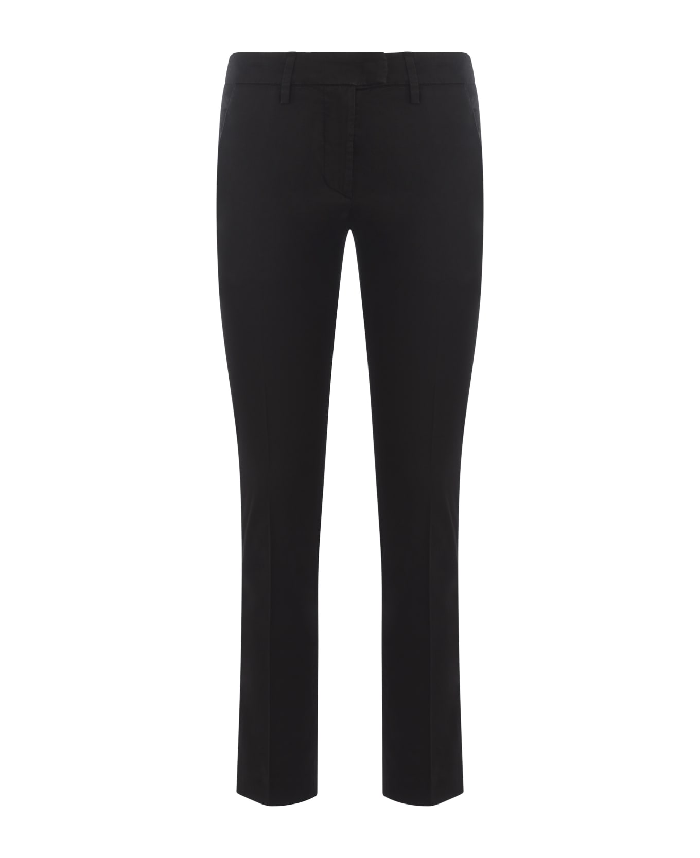 Dondup Trousers Dondup "perfect" In Stretch Cotton - Nero