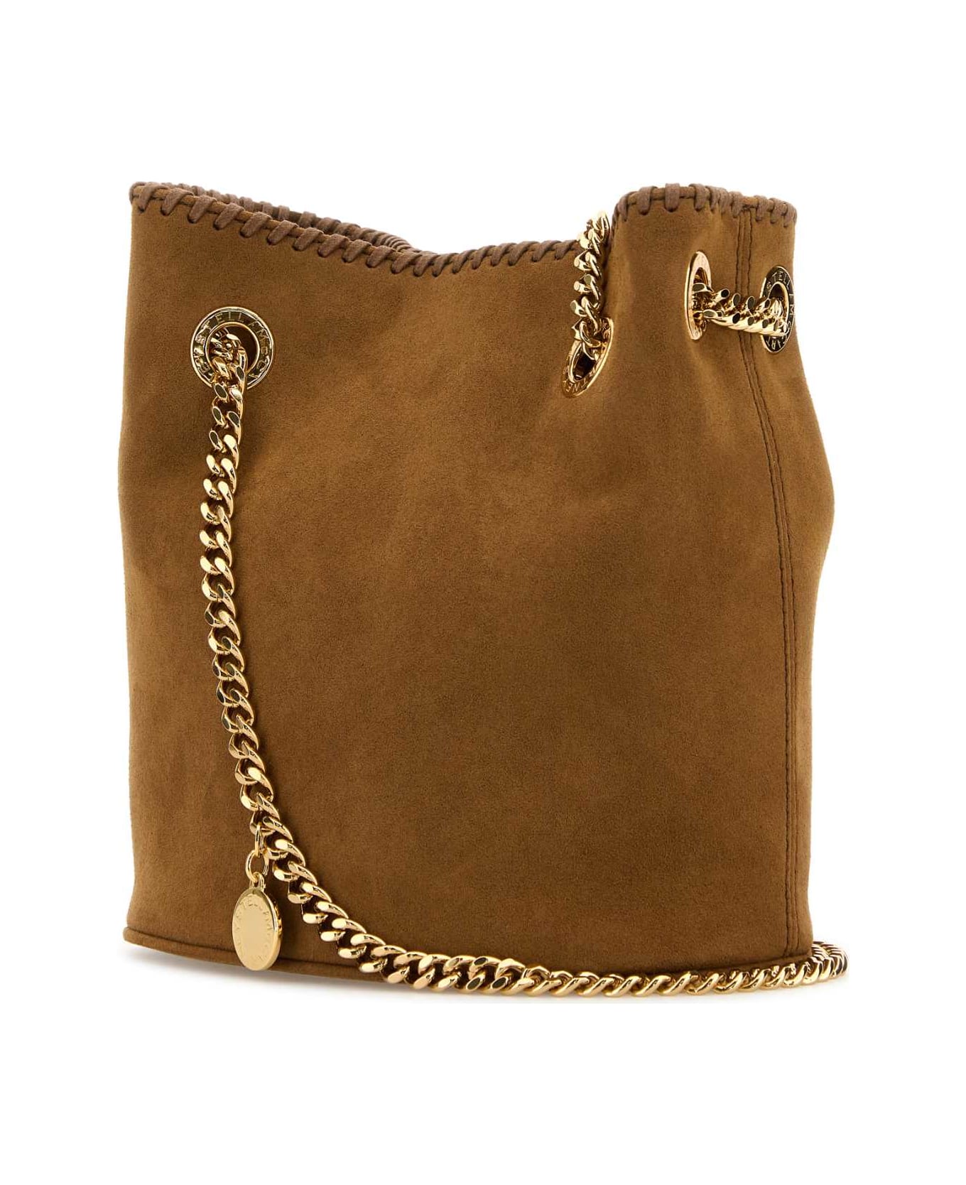 Stella McCartney Biscuit Alter Suede Bucket Bag - BRANDY