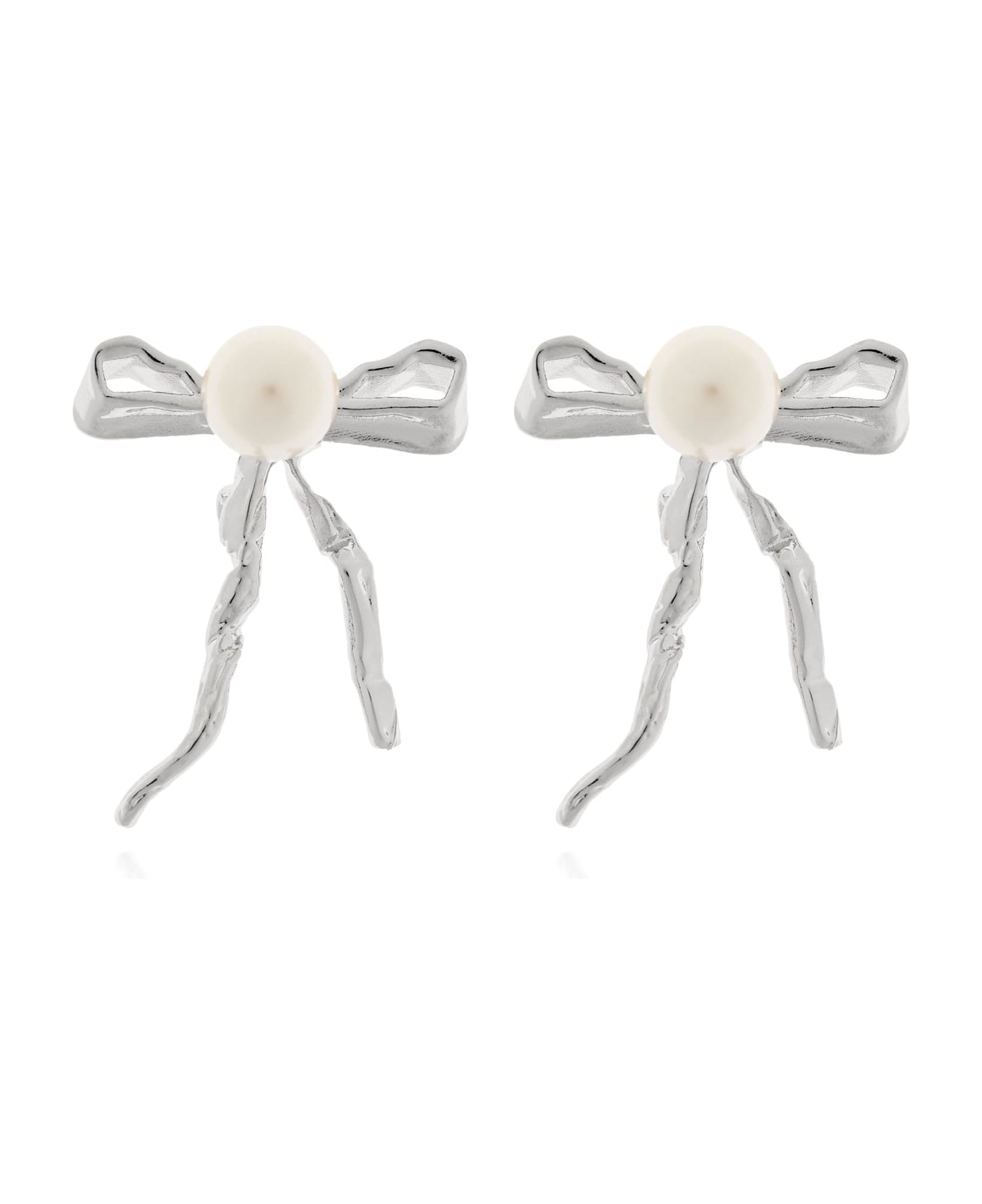 Marni Bow Earrings - SILVER
