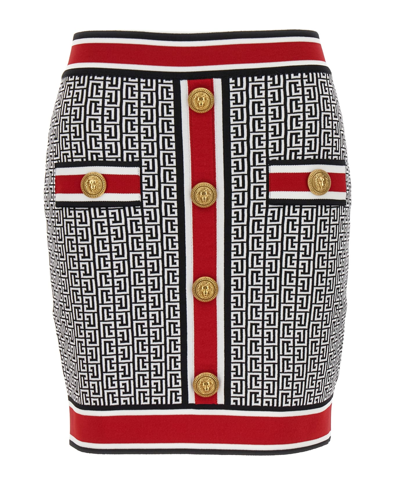 Balmain 'monogram' Skirt - Multicolor