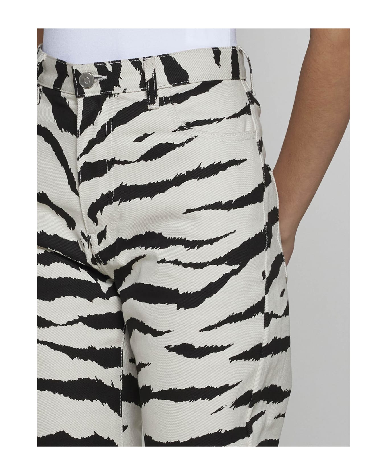 Alaia Zebra Print Jeans - Zebra