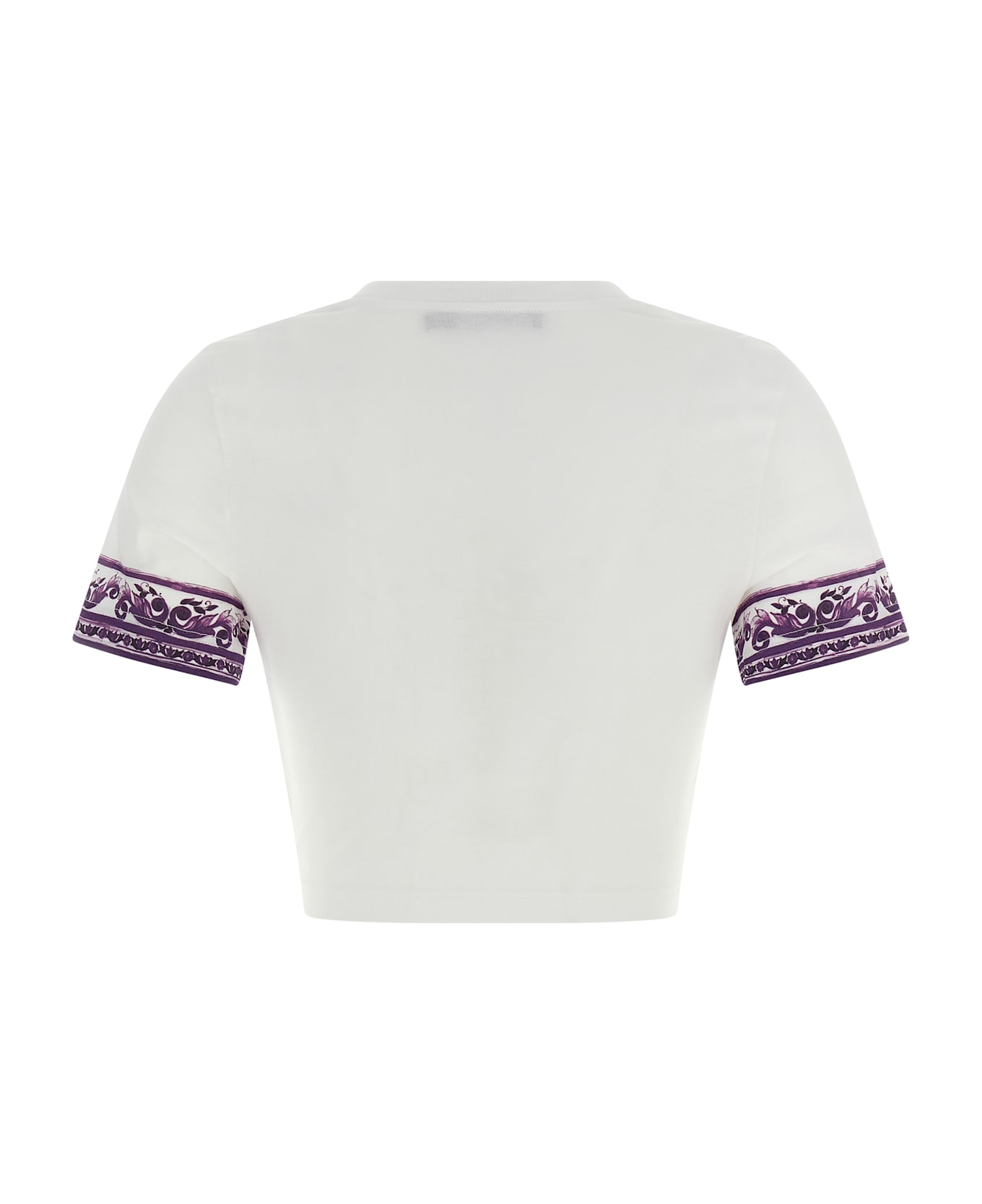 Dolce 
Gabbana 
maiolica
 Sleeve T-shirt - Purple