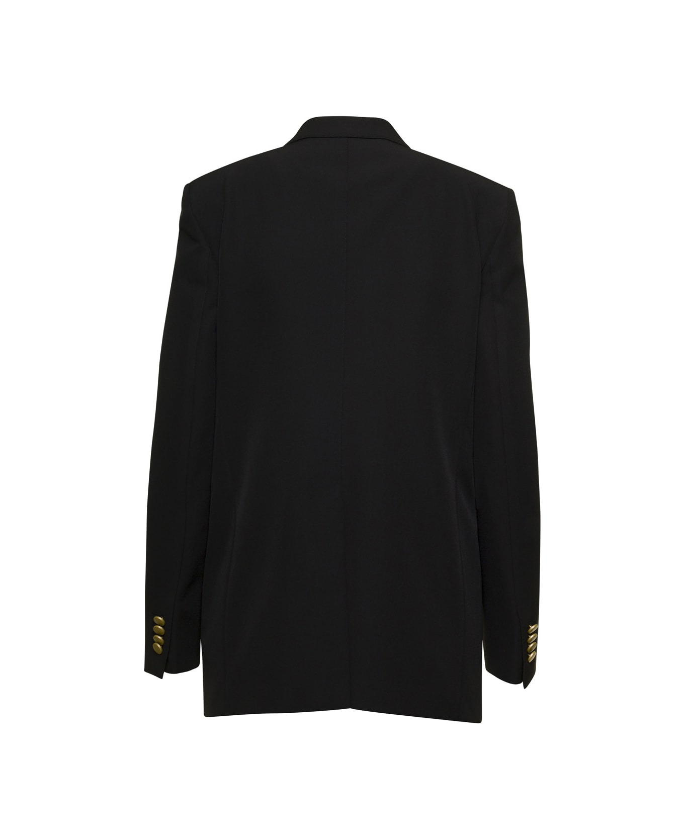 Tagliatore Black Double-breasted Jacket In Techno Fabric Stretch Woman - Black コート