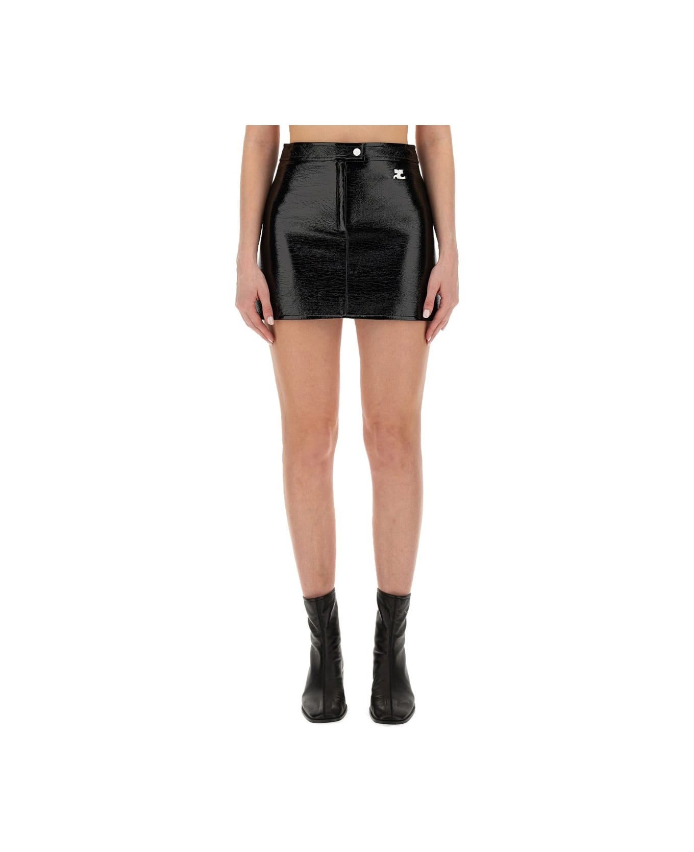 Courrèges Mini Reedition Skirt - BLACK スカート