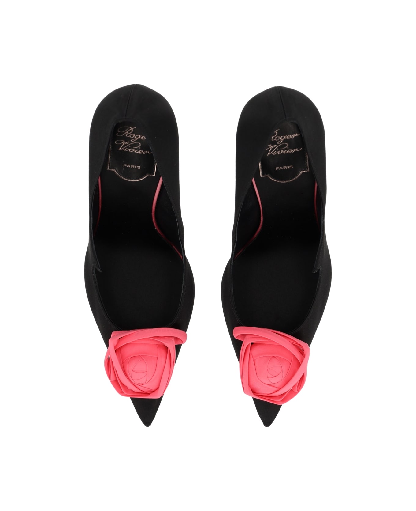 Roger Vivier Décolleté "rose Vivier" - BLACK