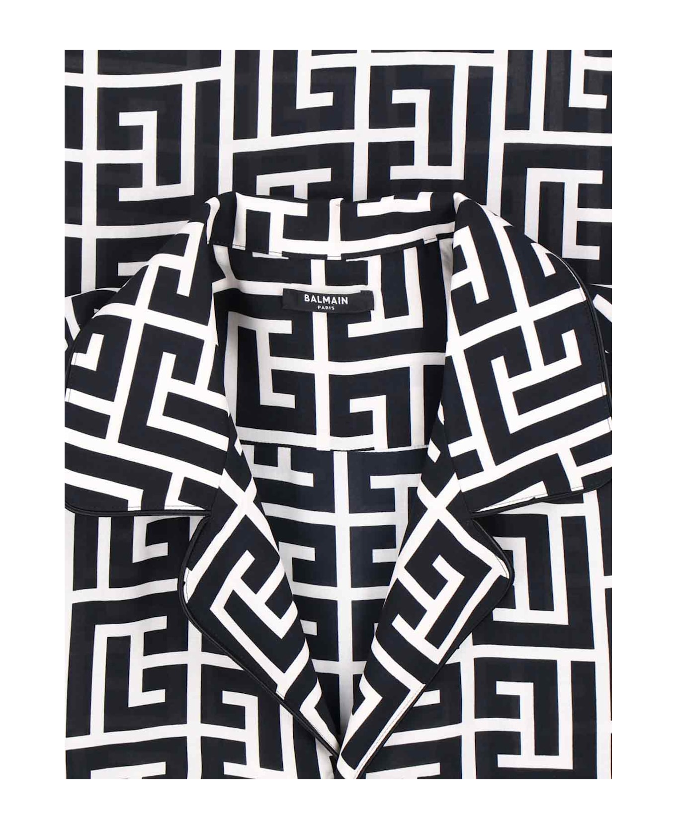 Balmain 
monogram
 Viscose Shirt - MULTICOLOUR