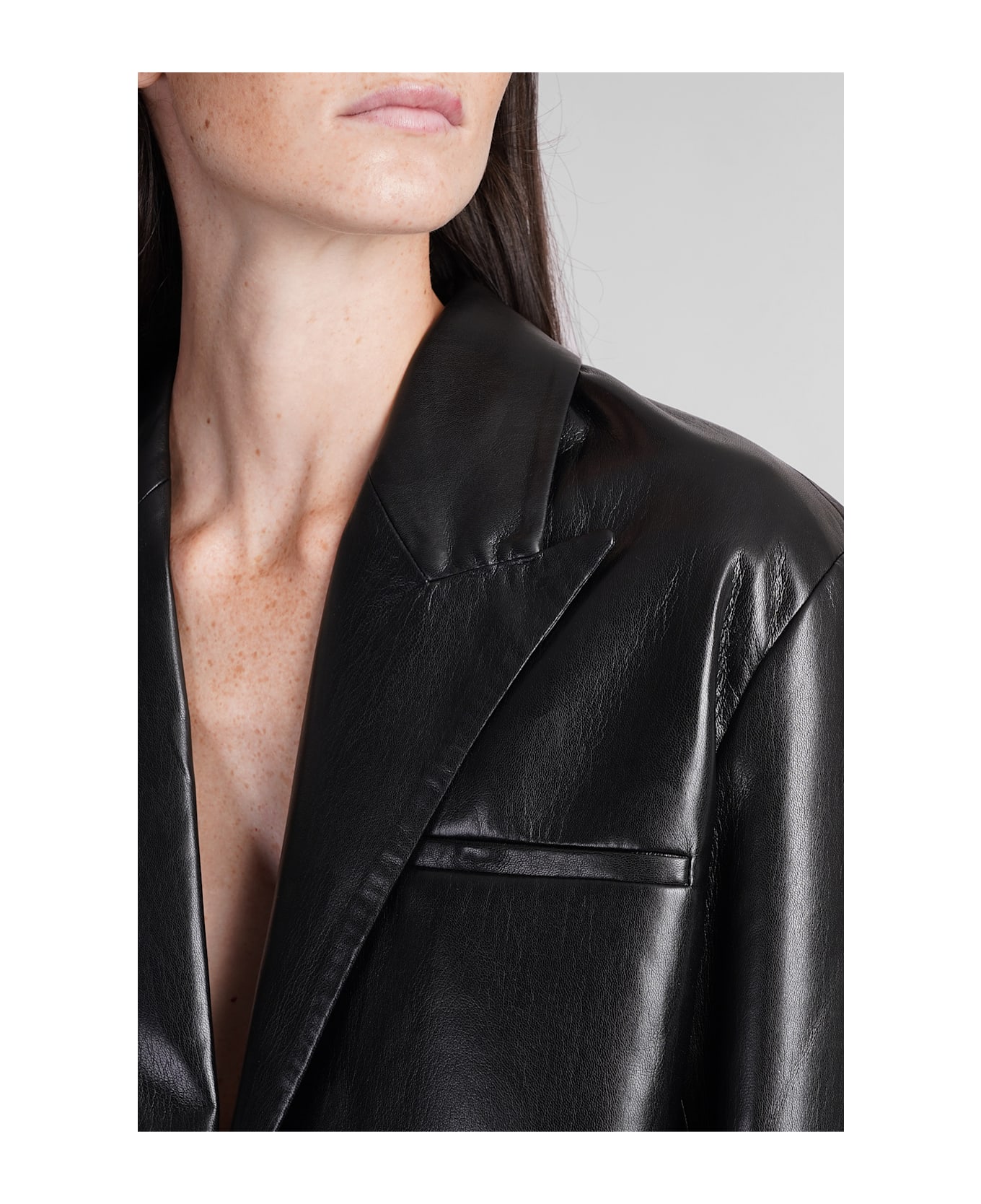 Nanushka Aidula Blazer In Black Polyester - black