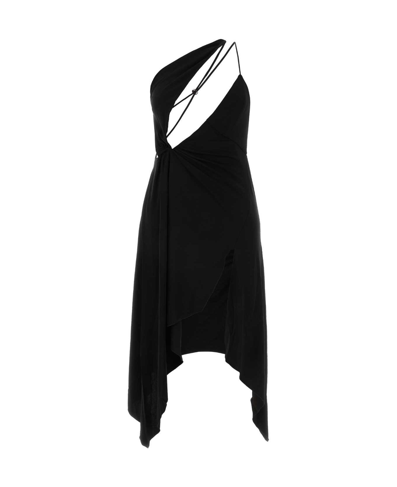 Coperni Black Stretch Viscose Dress - BLKBLK ワンピース＆ドレス