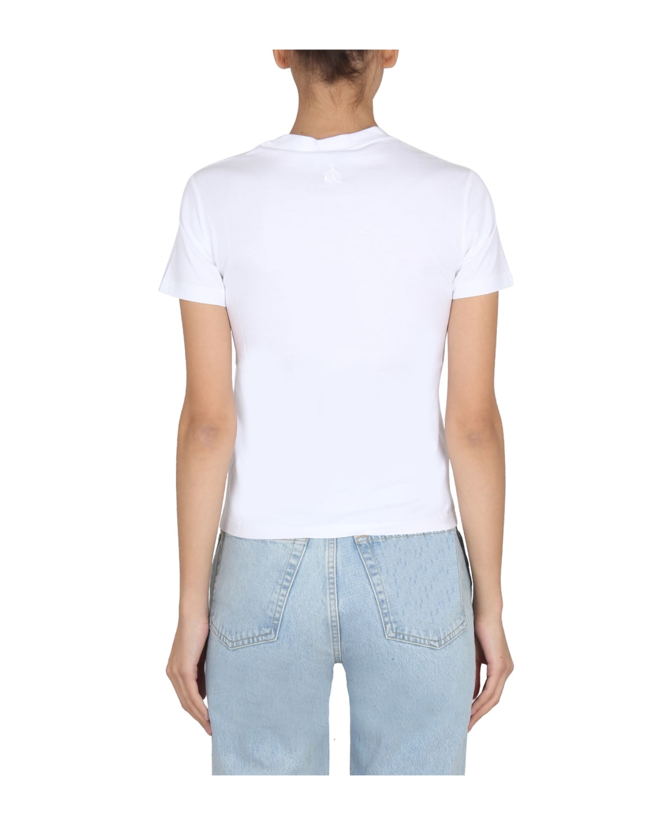Lanvin T-shirt With Embroidered Logo - BIANCO