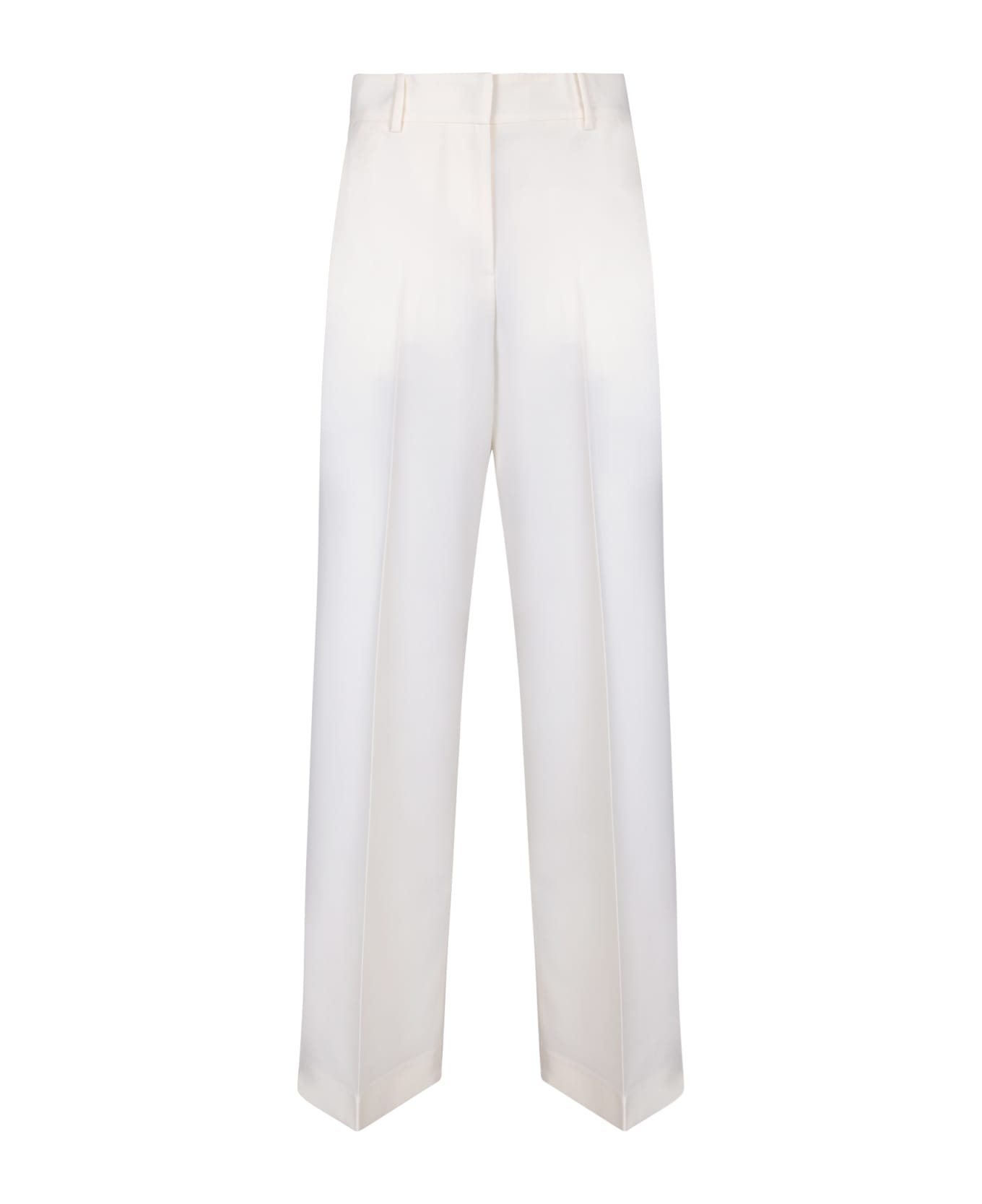 MSGM White Tailored Trousers - White
